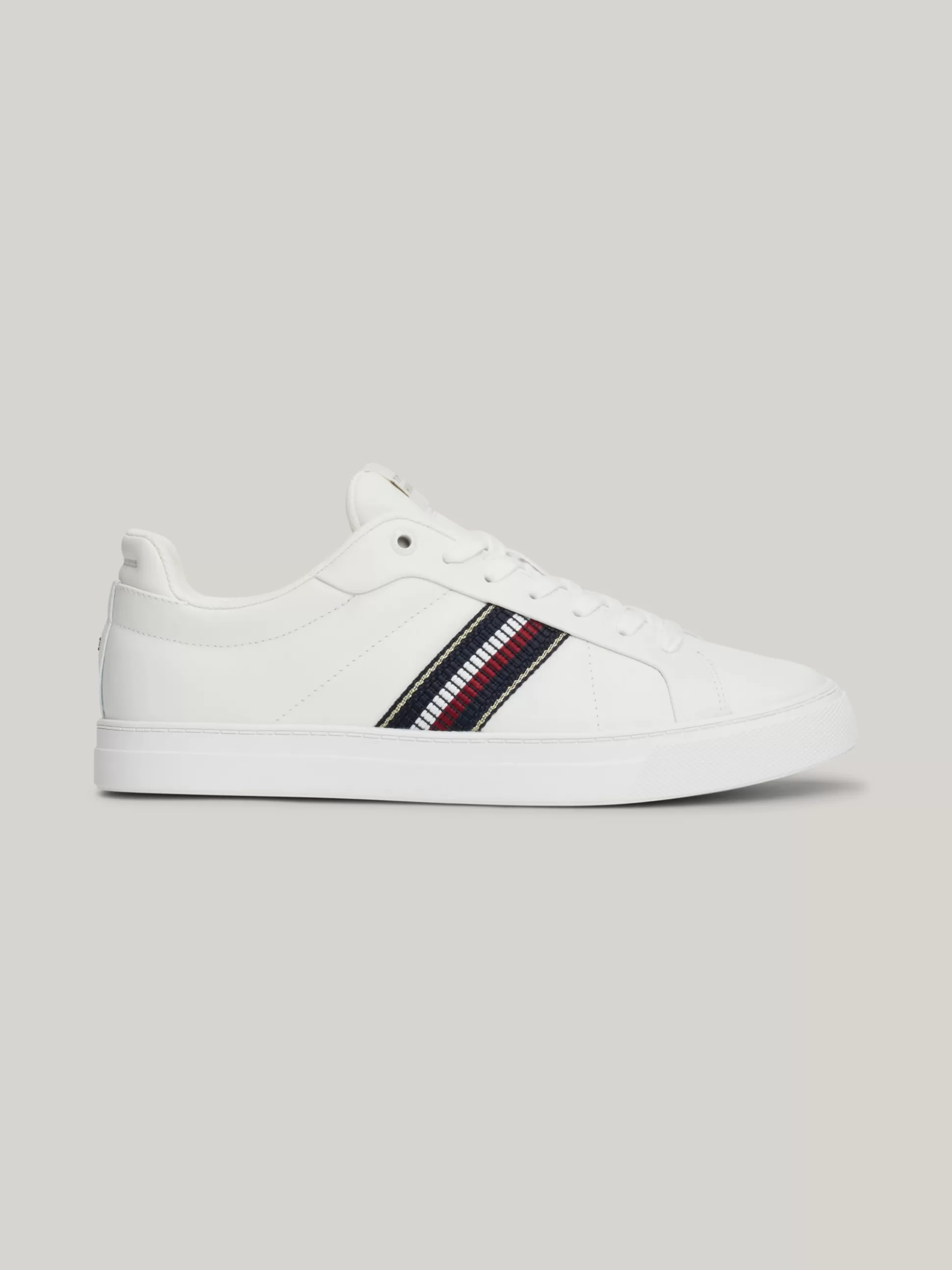 Tommy Hilfiger Sneakersy^Skórzane Buty Sportowe Z Sygnowaną Taśmą