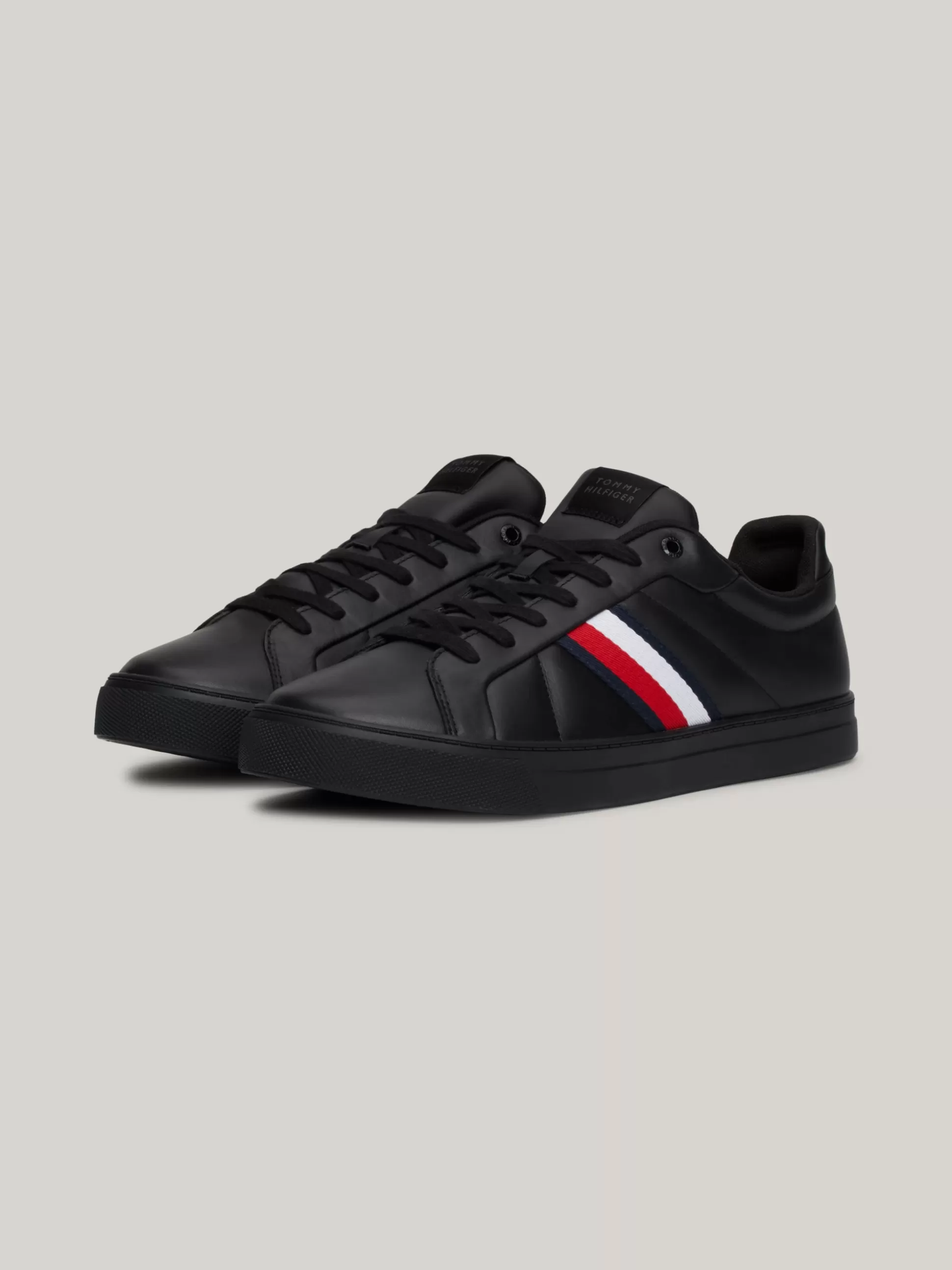 Tommy Hilfiger Sneakersy^Skórzane Buty Sportowe Z Sygnowaną Taśmą