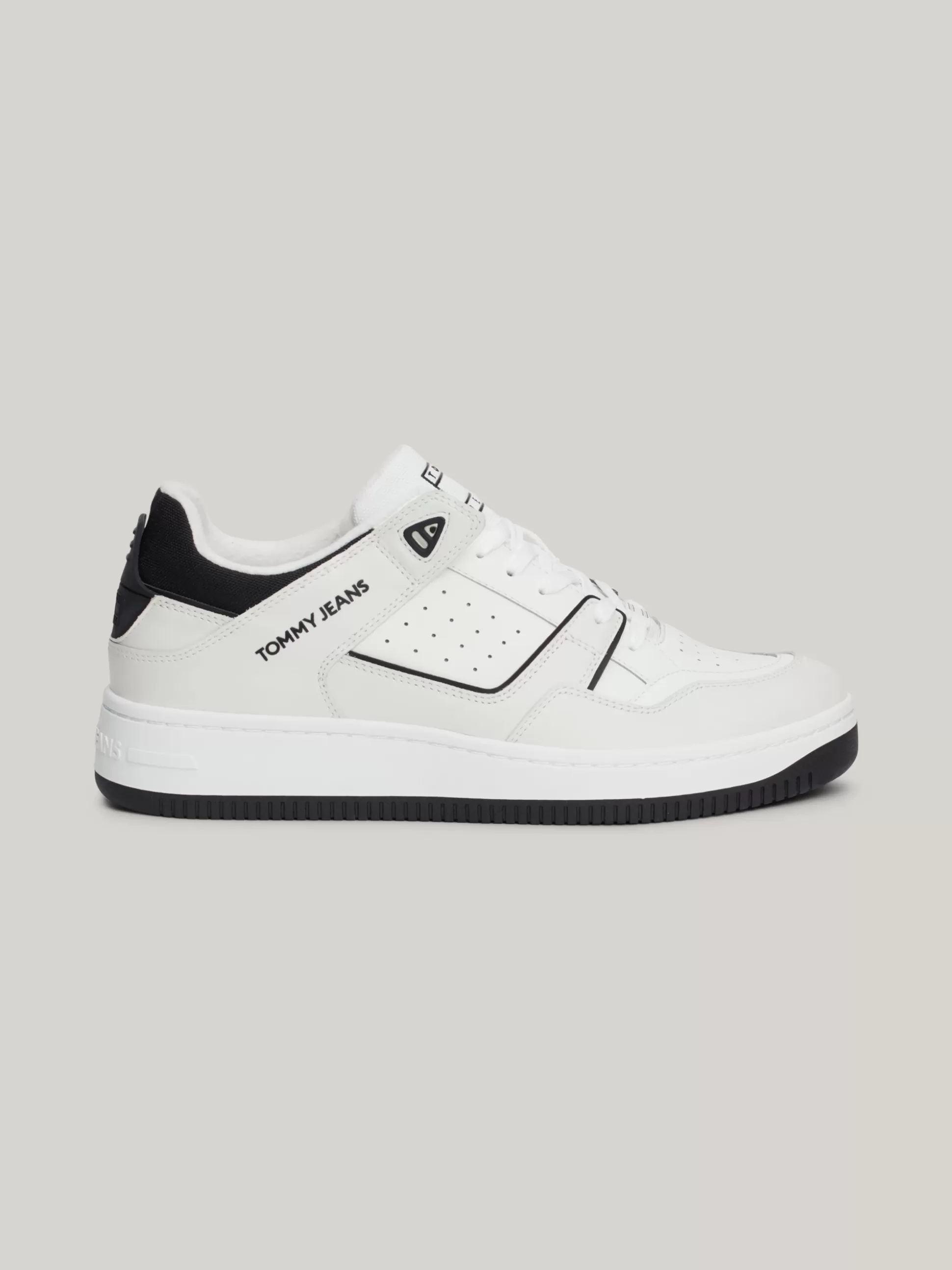 Tommy Hilfiger White Trainers | Sneakersy^Skórzane Buty Sportowe Z Wytłoczonym Logo