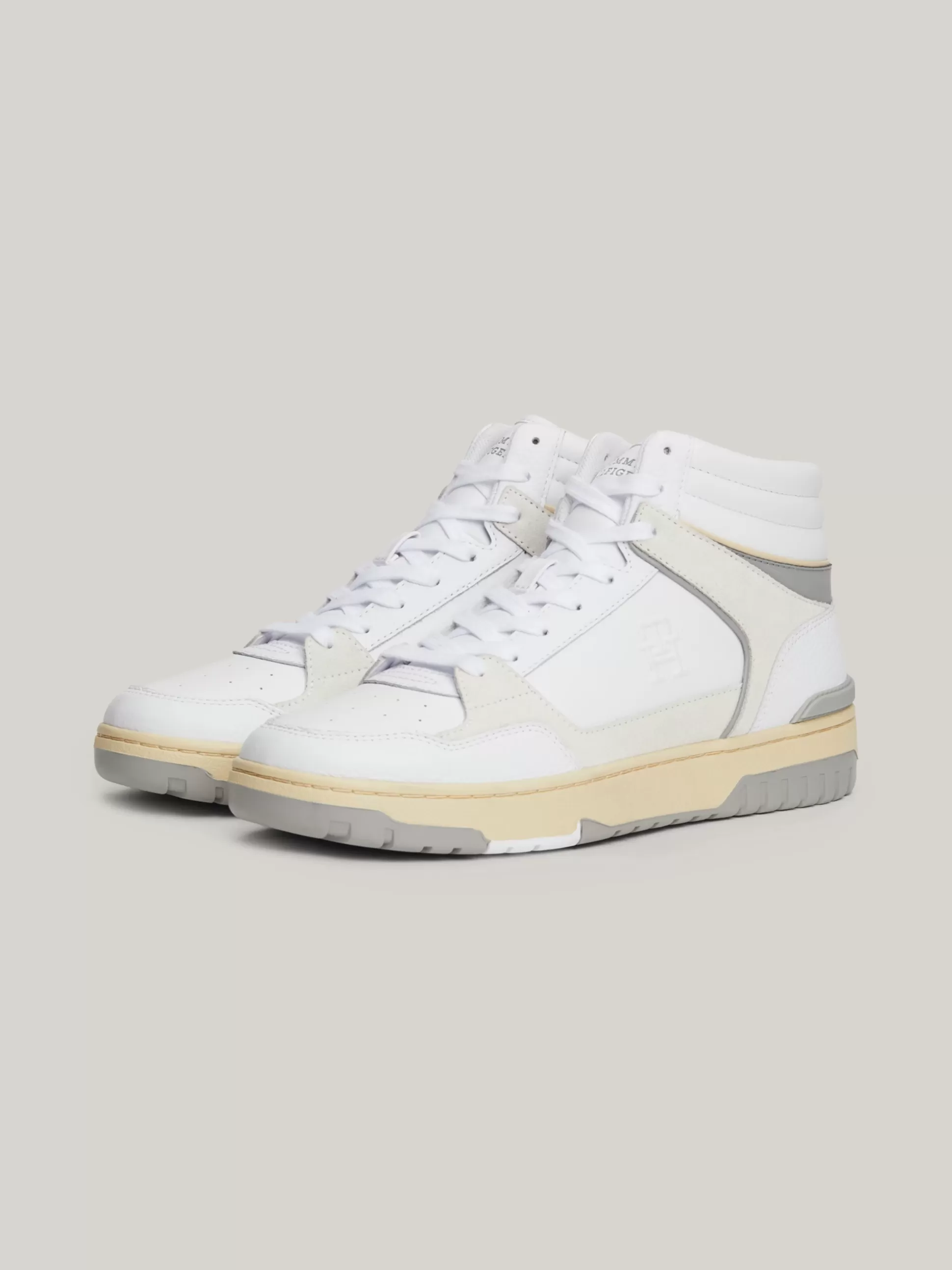 Tommy Hilfiger White Trainers | Sneakersy^Skórzane Koszykarskie Buty Sportowe Za Kostkę