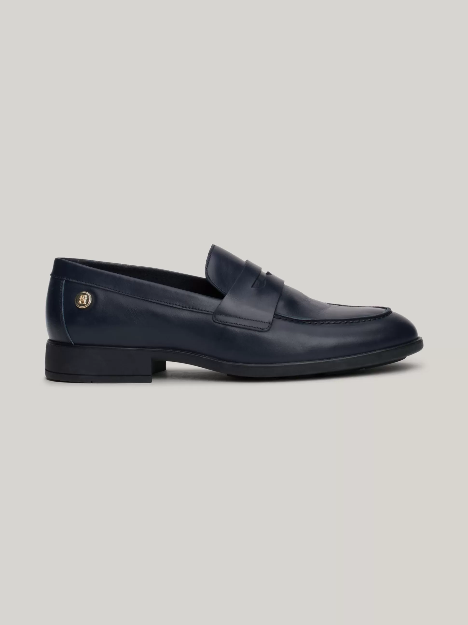 Tommy Hilfiger Mokasyny & Loafers | Płaskie Buty^Skórzane Mokasyny Z Plakietką