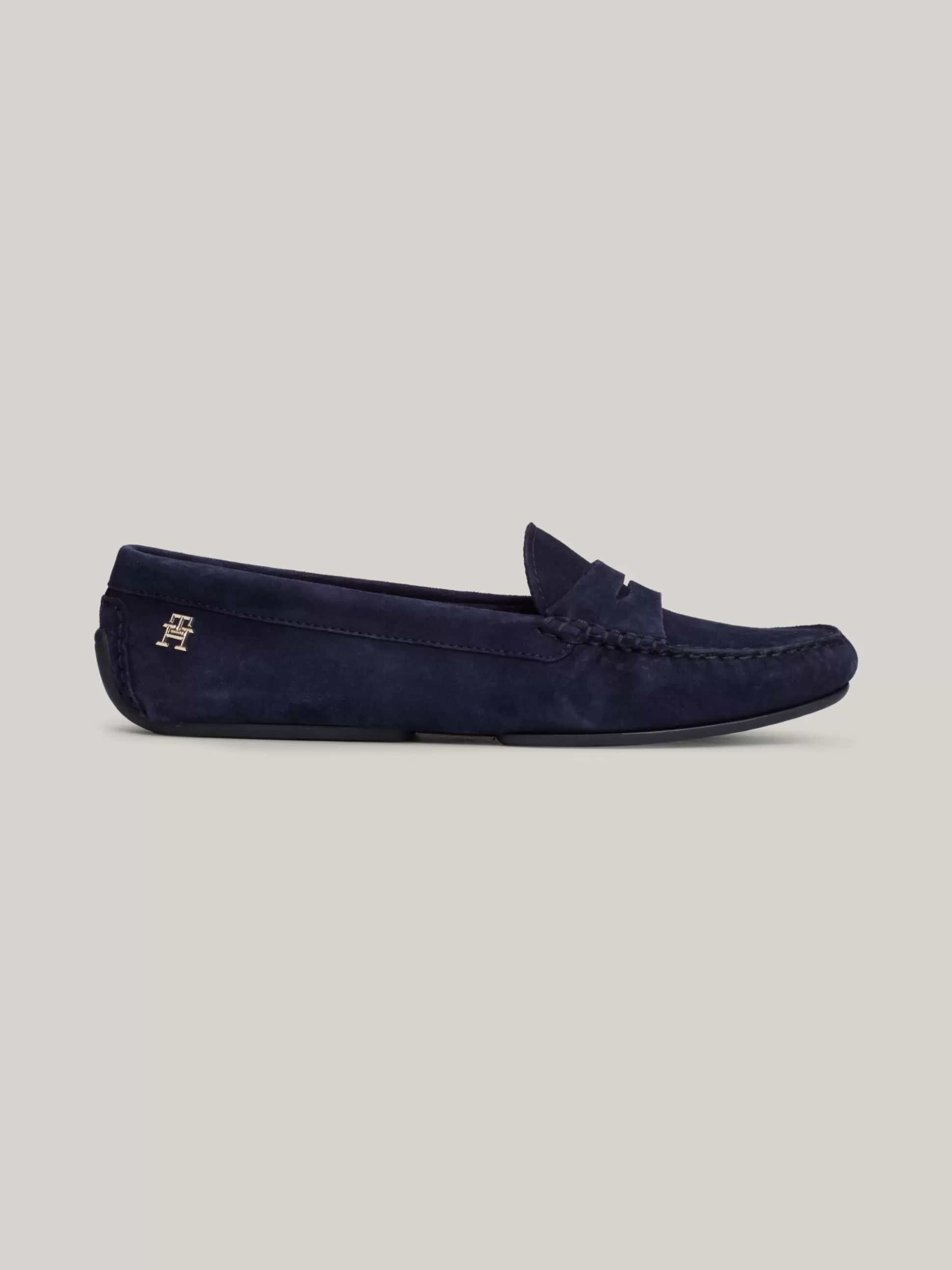 Tommy Hilfiger Mokasyny & Loafers | Płaskie Buty^Skórzane Mokasyny Z Plakietką Z Monogramem TH