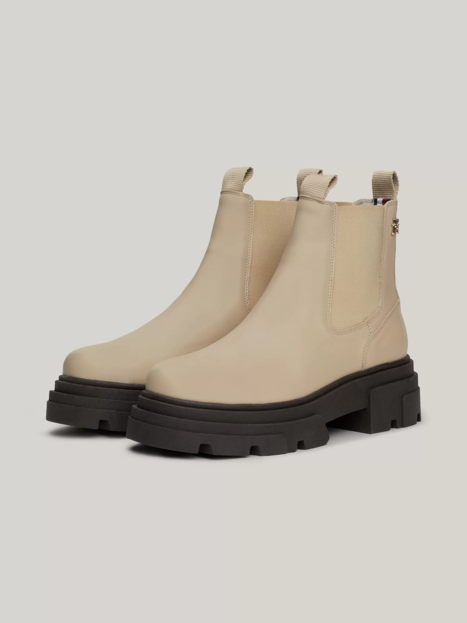 Tommy Hilfiger Chelsea Boots | Botki^Skórzane Sztyblety Na Grubej Podeszwie