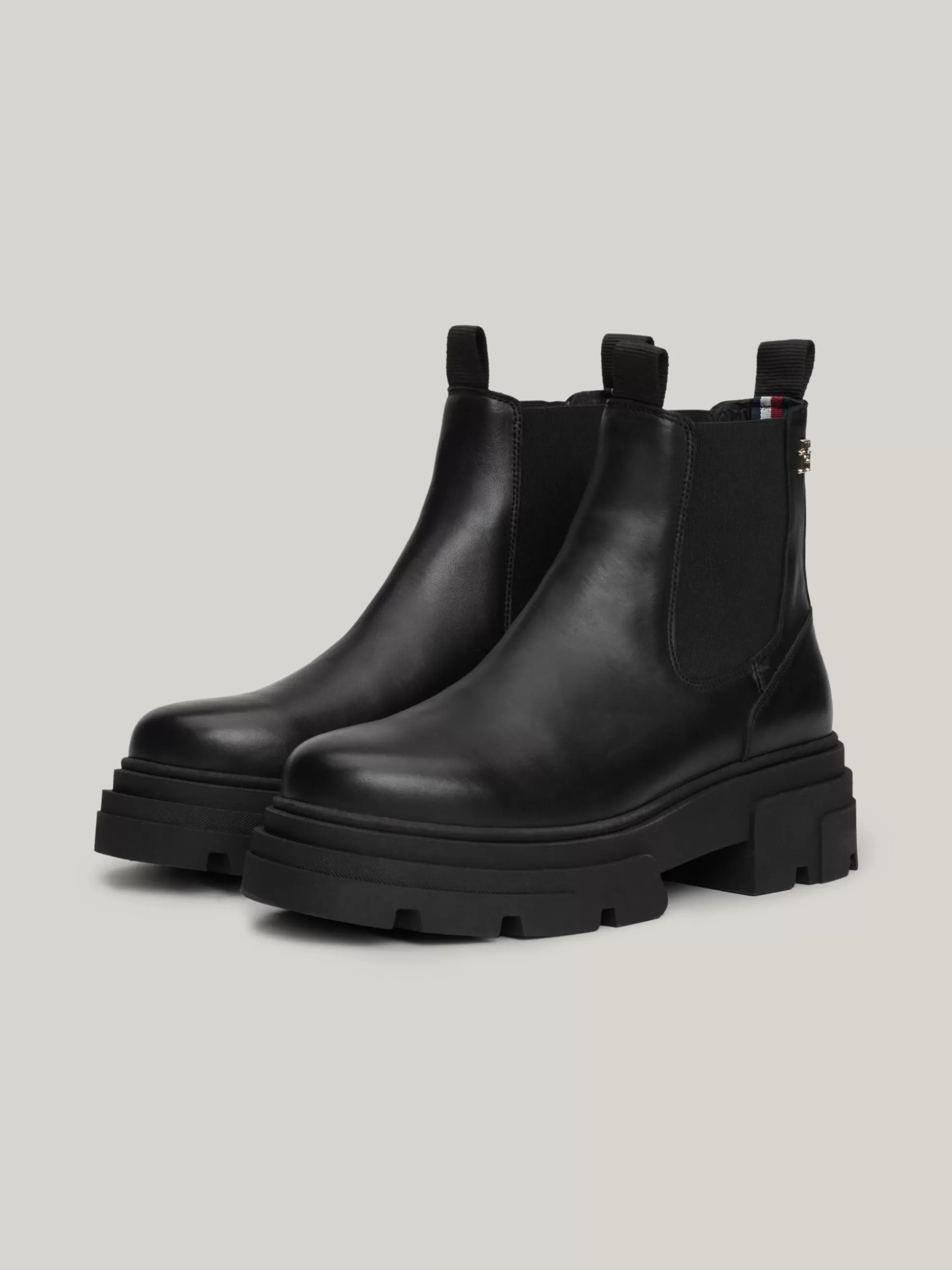 Tommy Hilfiger Chelsea Boots | Botki^Skórzane Sztyblety Na Grubej Podeszwie