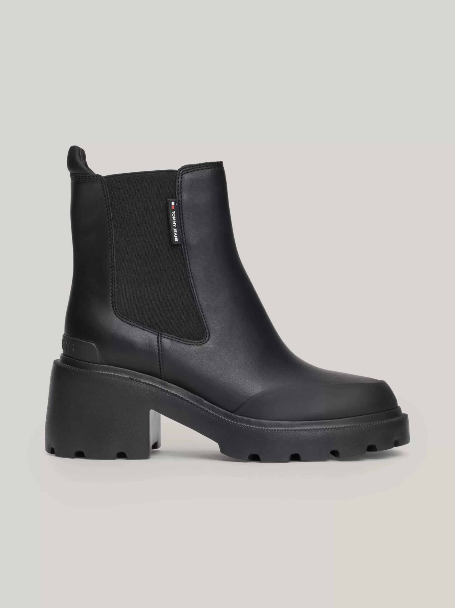 Tommy Hilfiger Chelsea Boots | Botki^Skórzane Sztyblety Na Obcasie Klockowym