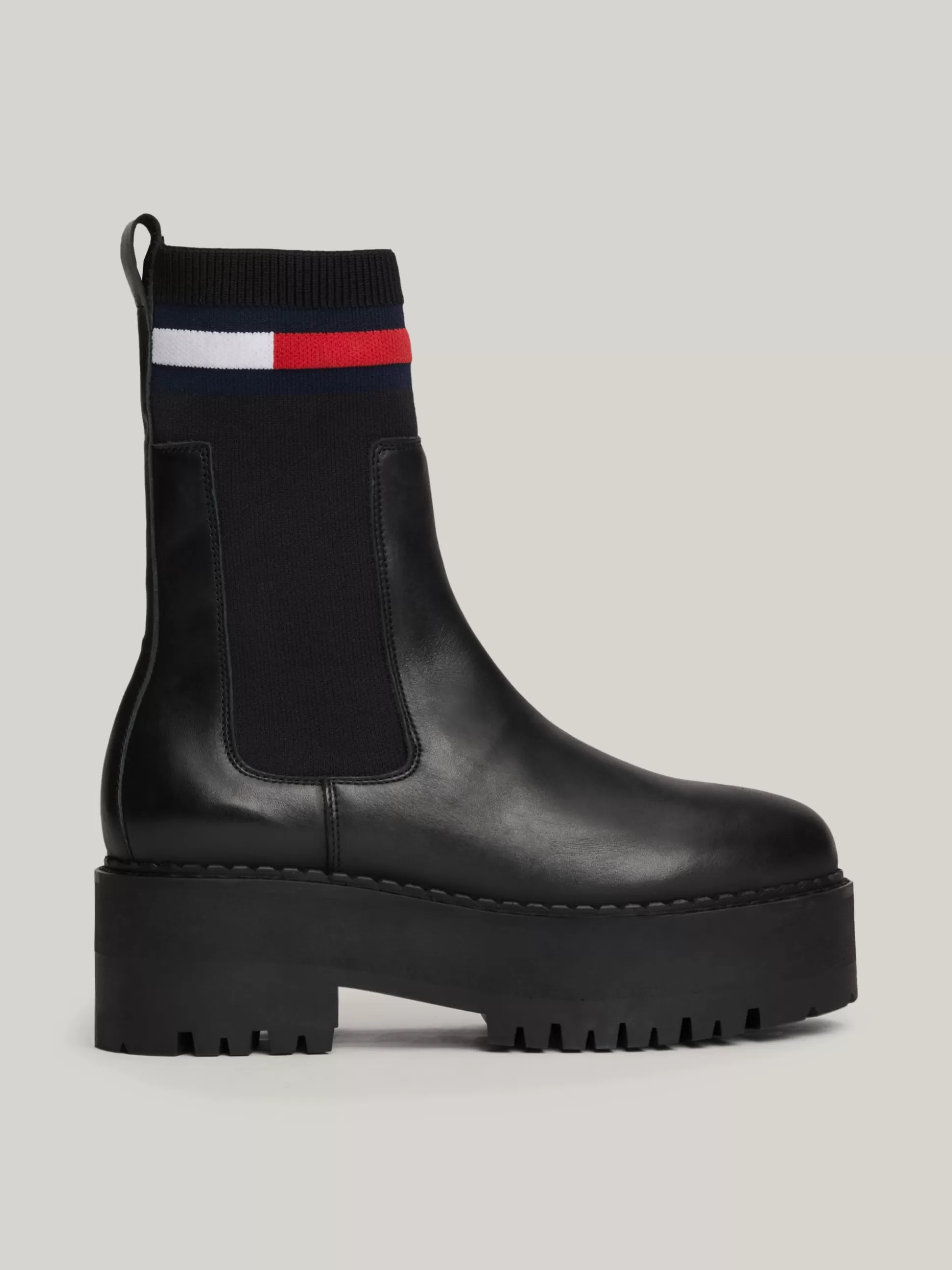 Tommy Hilfiger Chelsea Boots | Botki^Skórzane Sztyblety Na Platformie