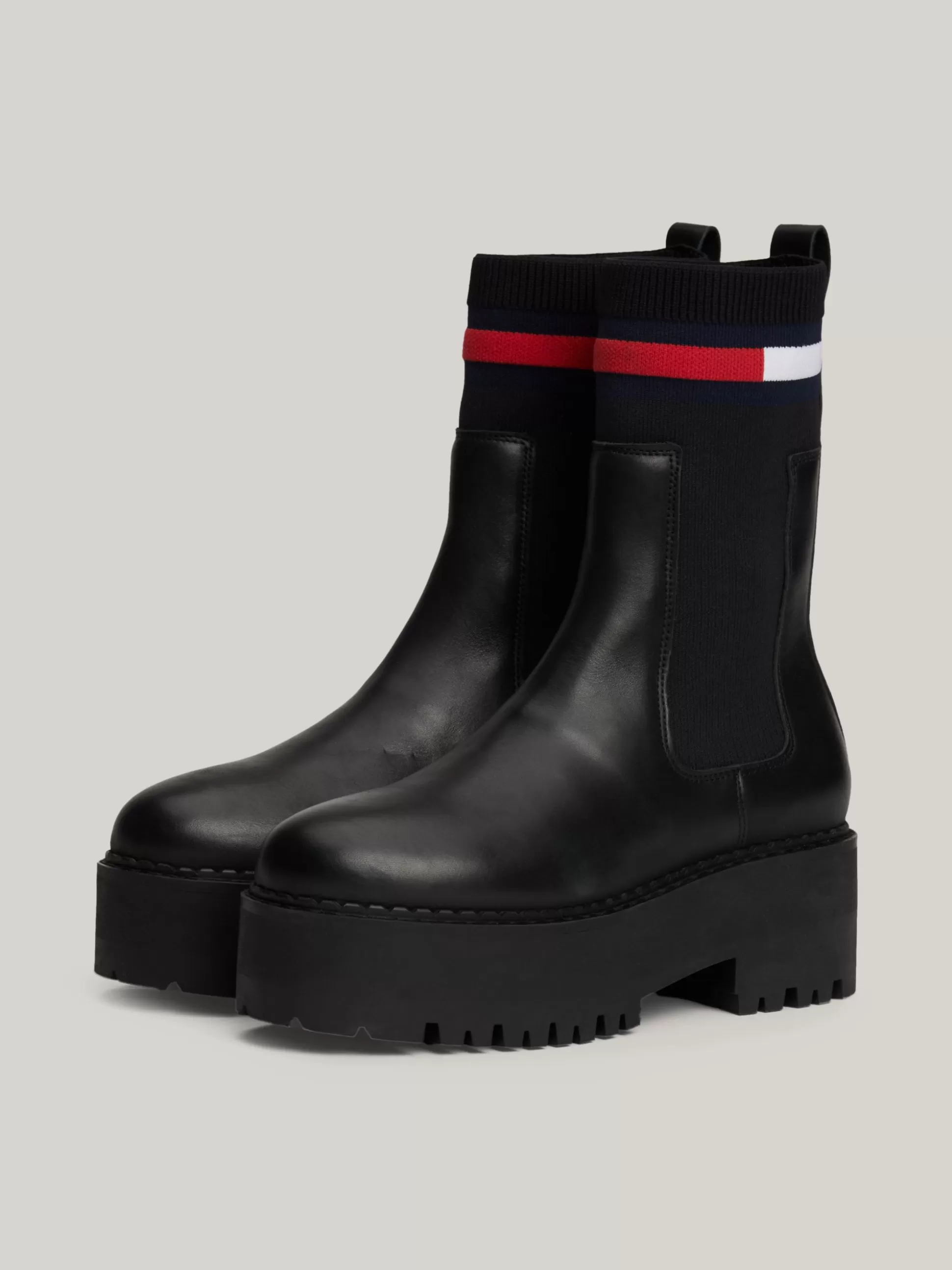 Tommy Hilfiger Chelsea Boots | Botki^Skórzane Sztyblety Na Platformie