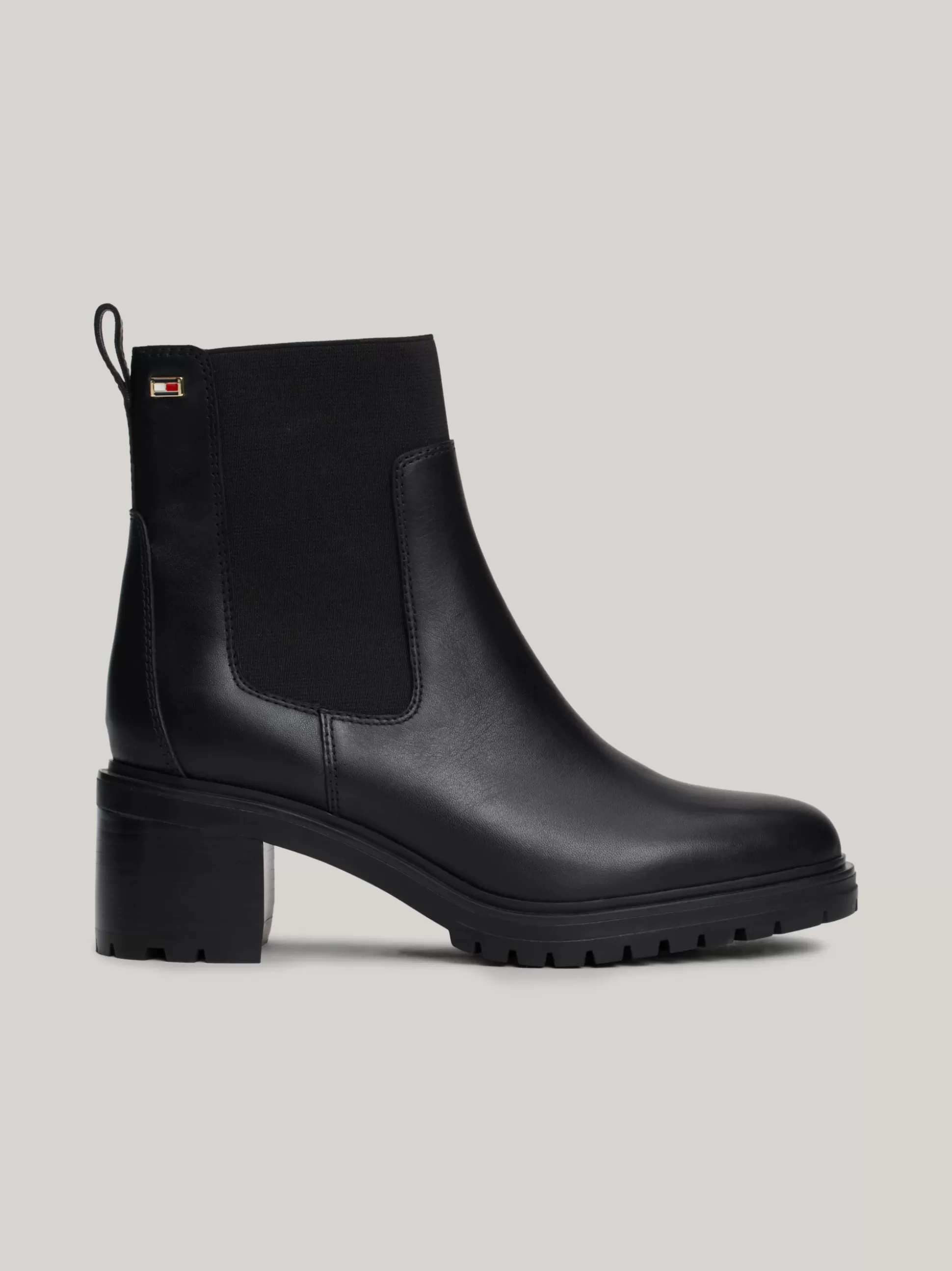 Tommy Hilfiger Chelsea Boots | Botki^Skórzane Sztyblety Z Emaliowaną Flagą