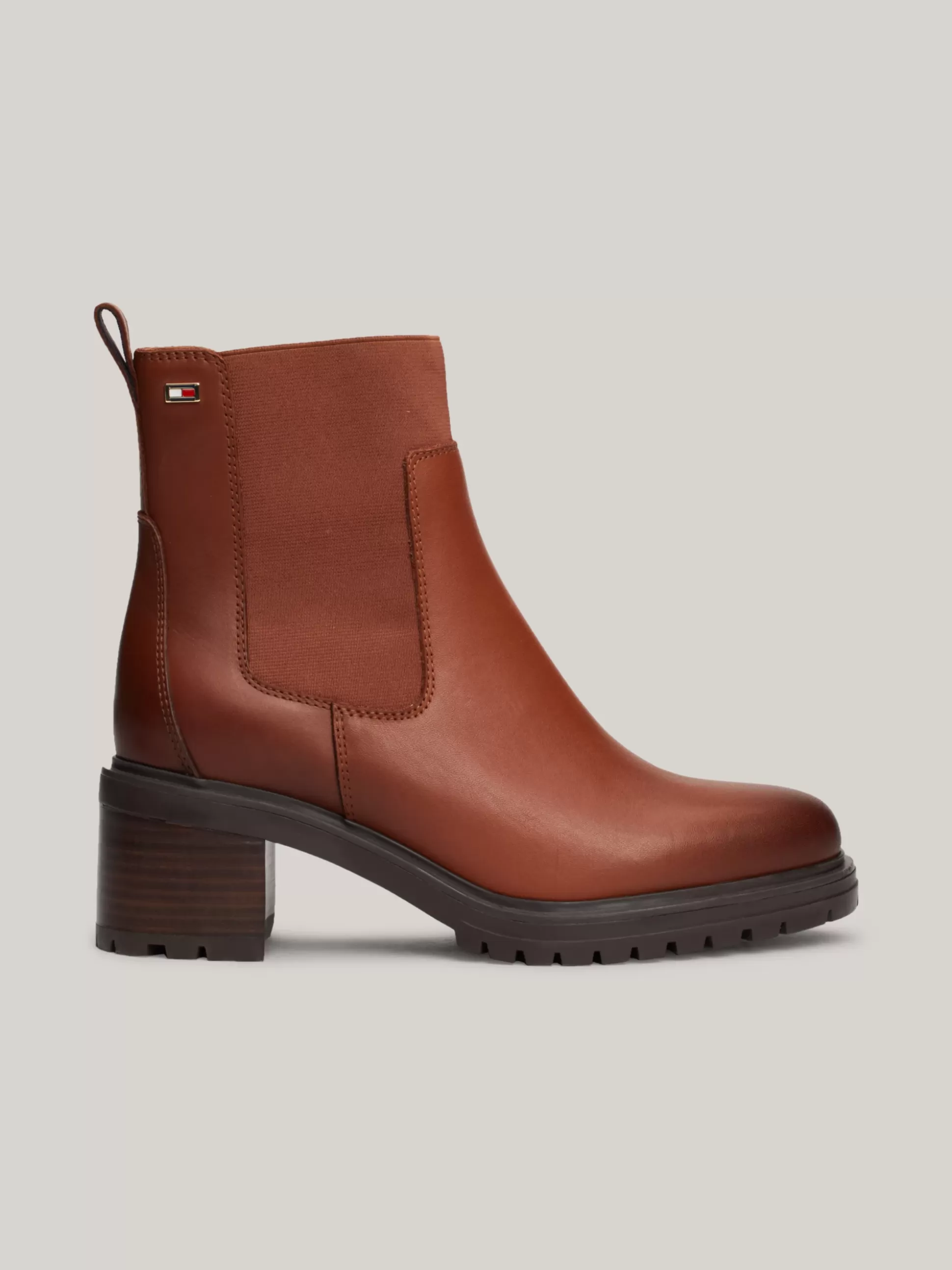 Tommy Hilfiger Chelsea Boots | Botki^Skórzane Sztyblety Z Emaliowaną Flagą