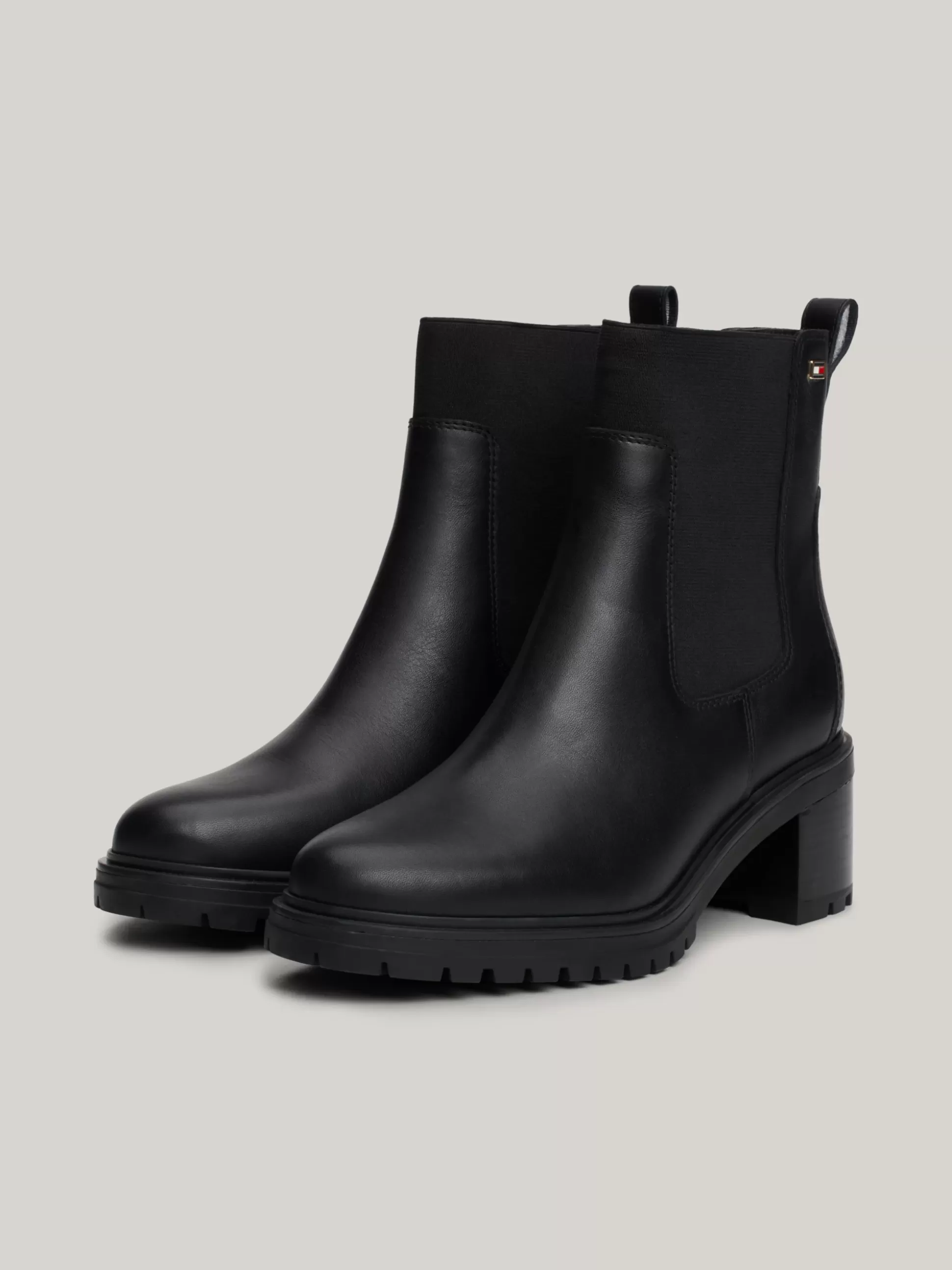 Tommy Hilfiger Chelsea Boots | Botki^Skórzane Sztyblety Z Emaliowaną Flagą