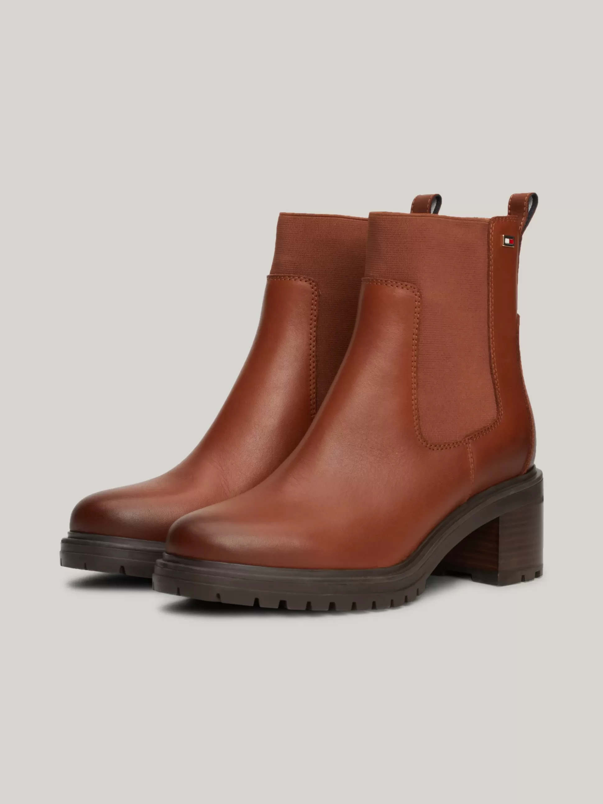 Tommy Hilfiger Chelsea Boots | Botki^Skórzane Sztyblety Z Emaliowaną Flagą