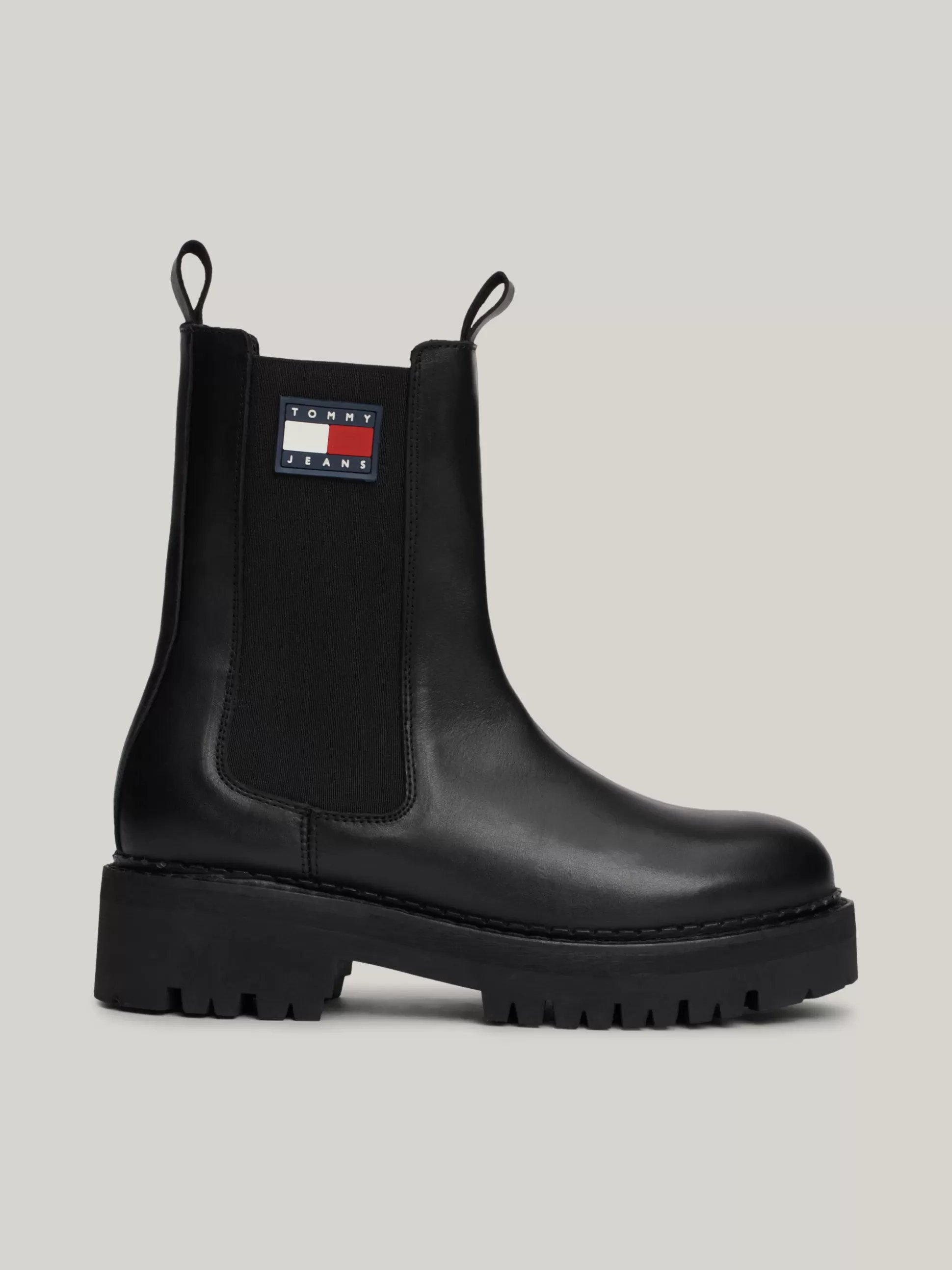 Tommy Hilfiger Chelsea Boots | Botki^Skórzane Sztyblety Z Gumowanym Logo