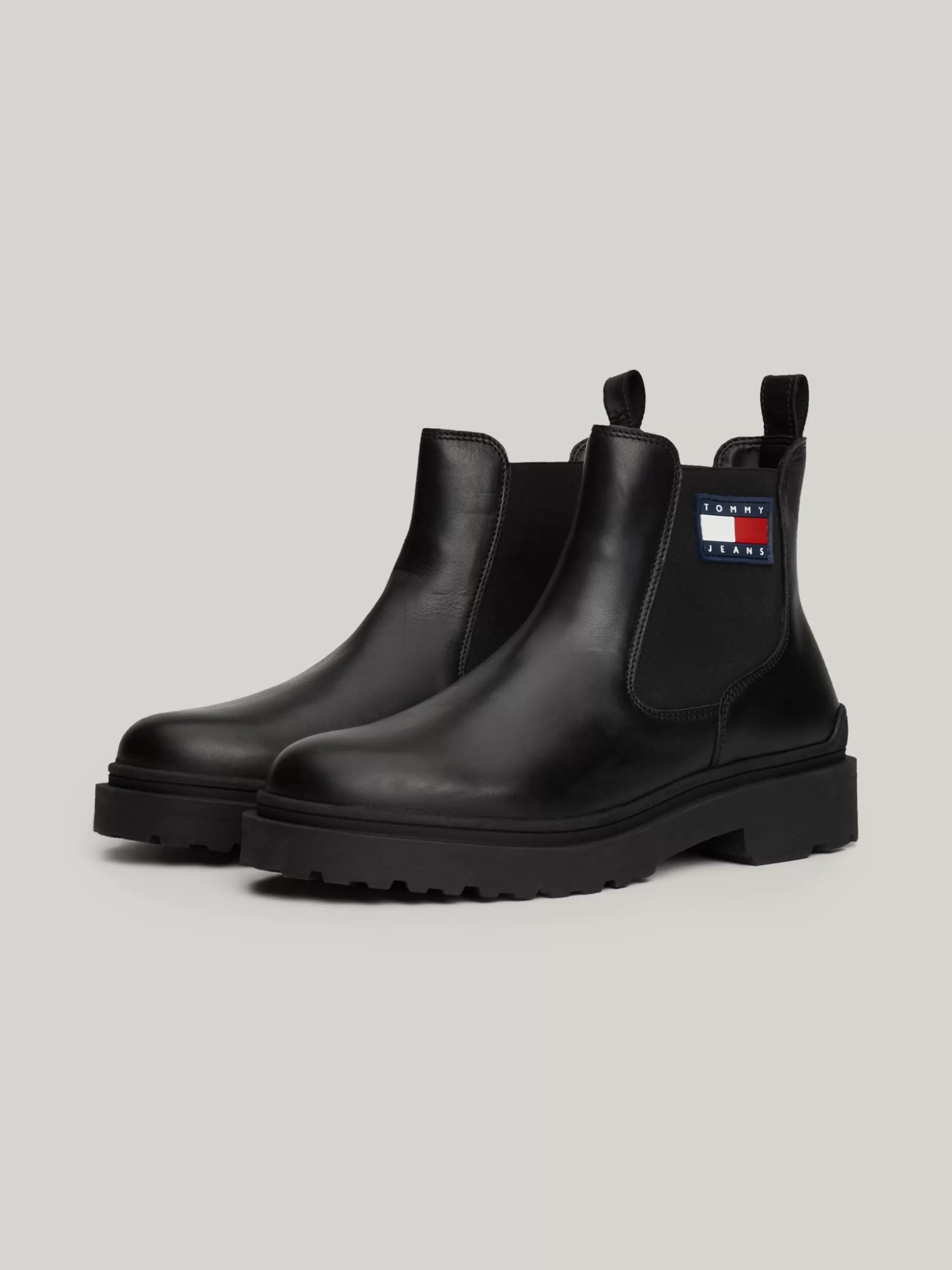 Tommy Hilfiger Sztyblety | Buty^Skórzane Sztyblety Z Protektorem I Logo