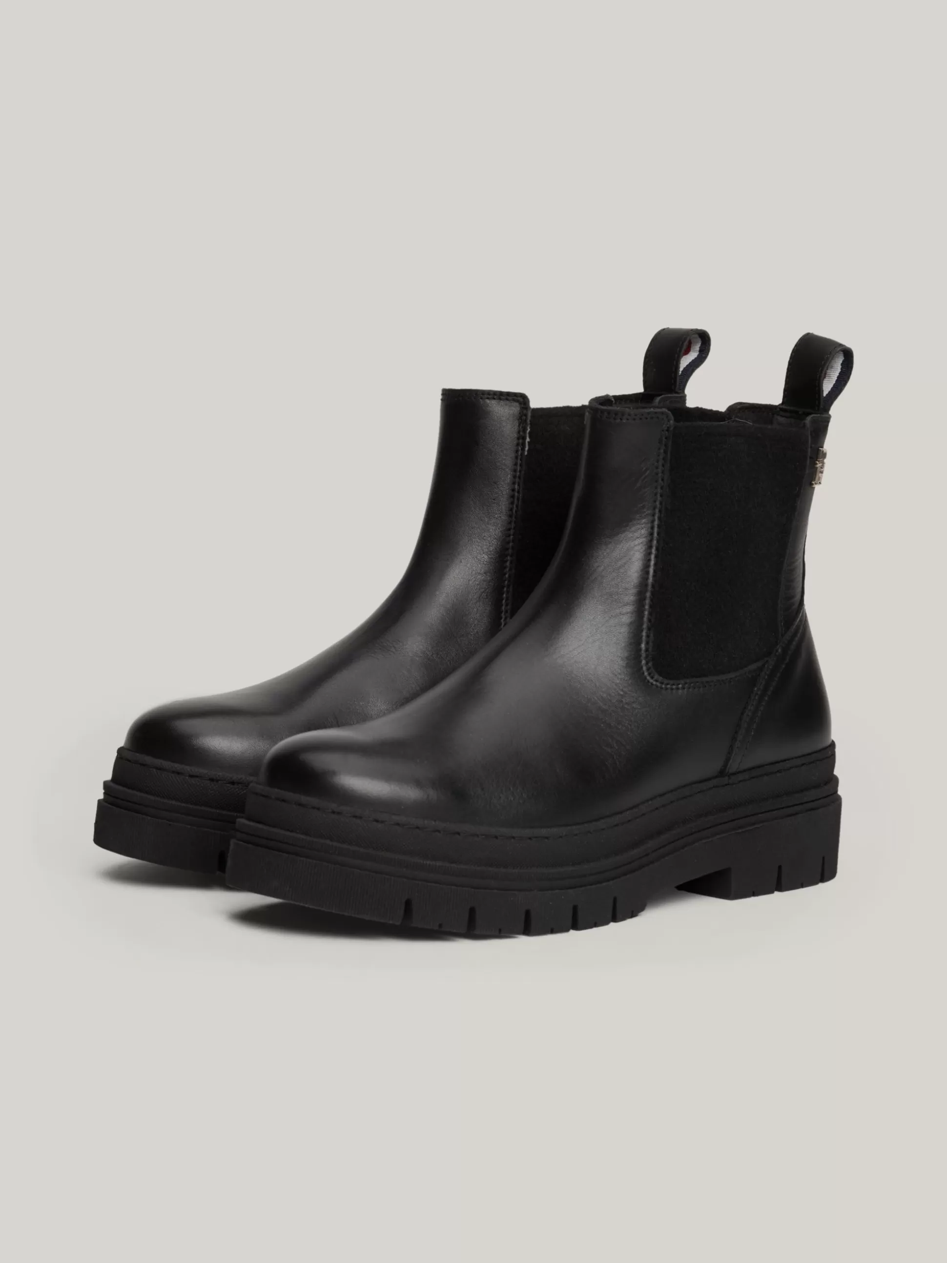 Tommy Hilfiger Chelsea Boots | Botki^Skórzane Sztyblety Z Protektorem TH Monogram