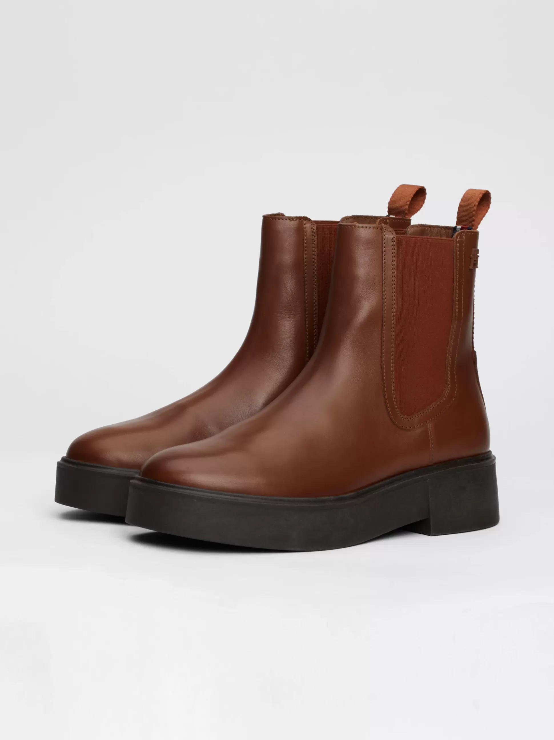 Tommy Hilfiger Chelsea Boots | Botki^Skórzane Sztyblety Z Taśmą Z Logo