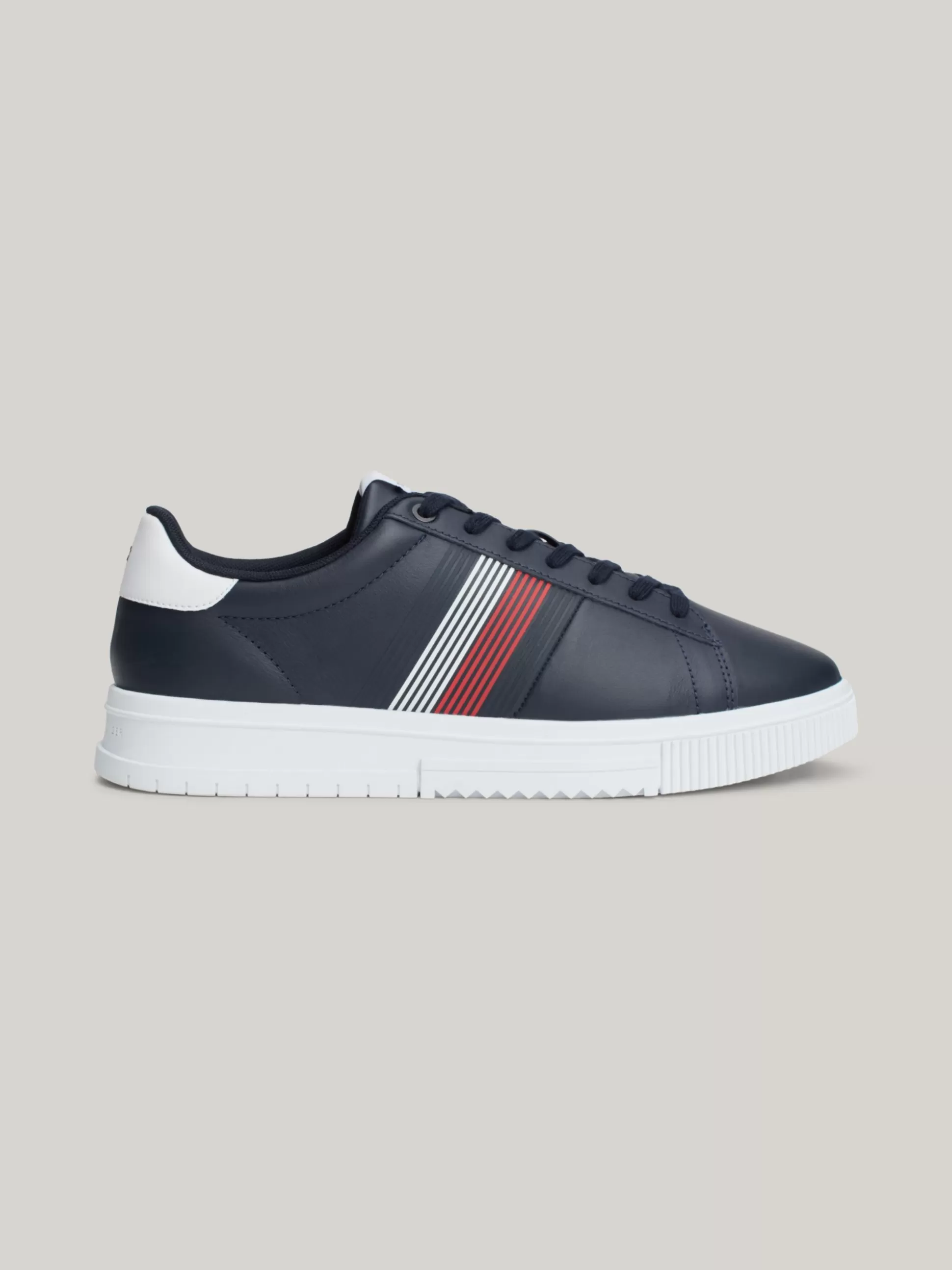 Tommy Hilfiger Sneakersy^Skórzane Tenisówki Z Kontrastowym Zapiętkiem