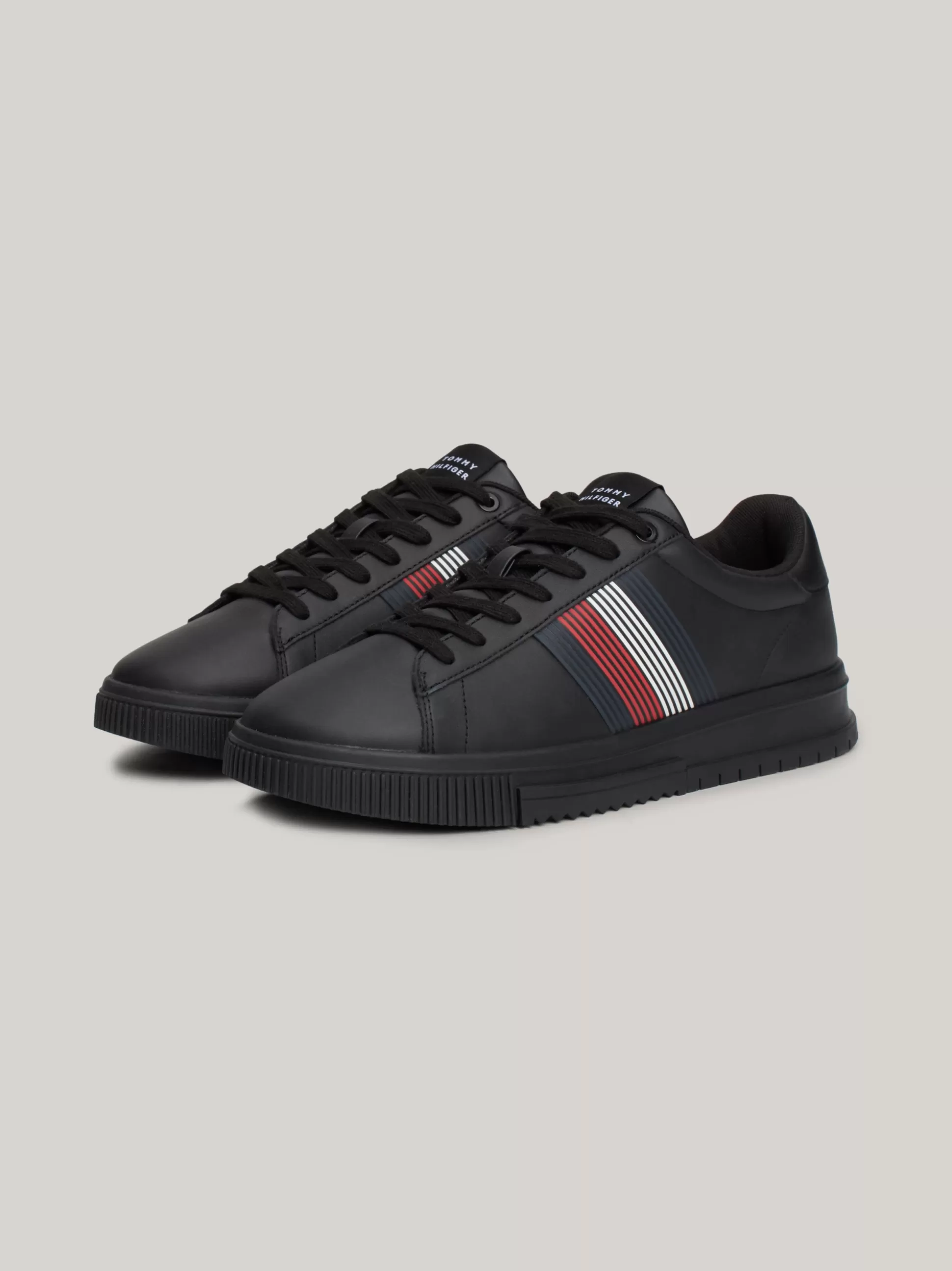 Tommy Hilfiger Sneakersy^Skórzane Tenisówki Z Kontrastowym Zapiętkiem