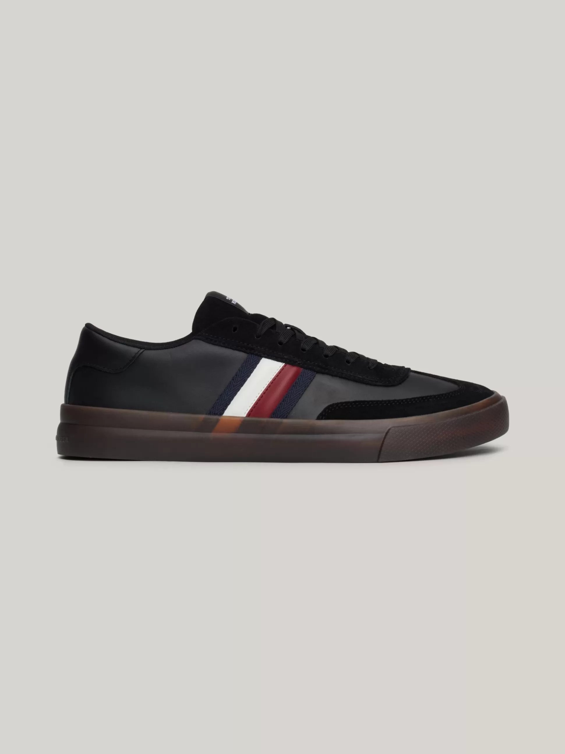 Tommy Hilfiger Sneakersy^Skórzane Tenisówki Z Sygnowaną Taśmą