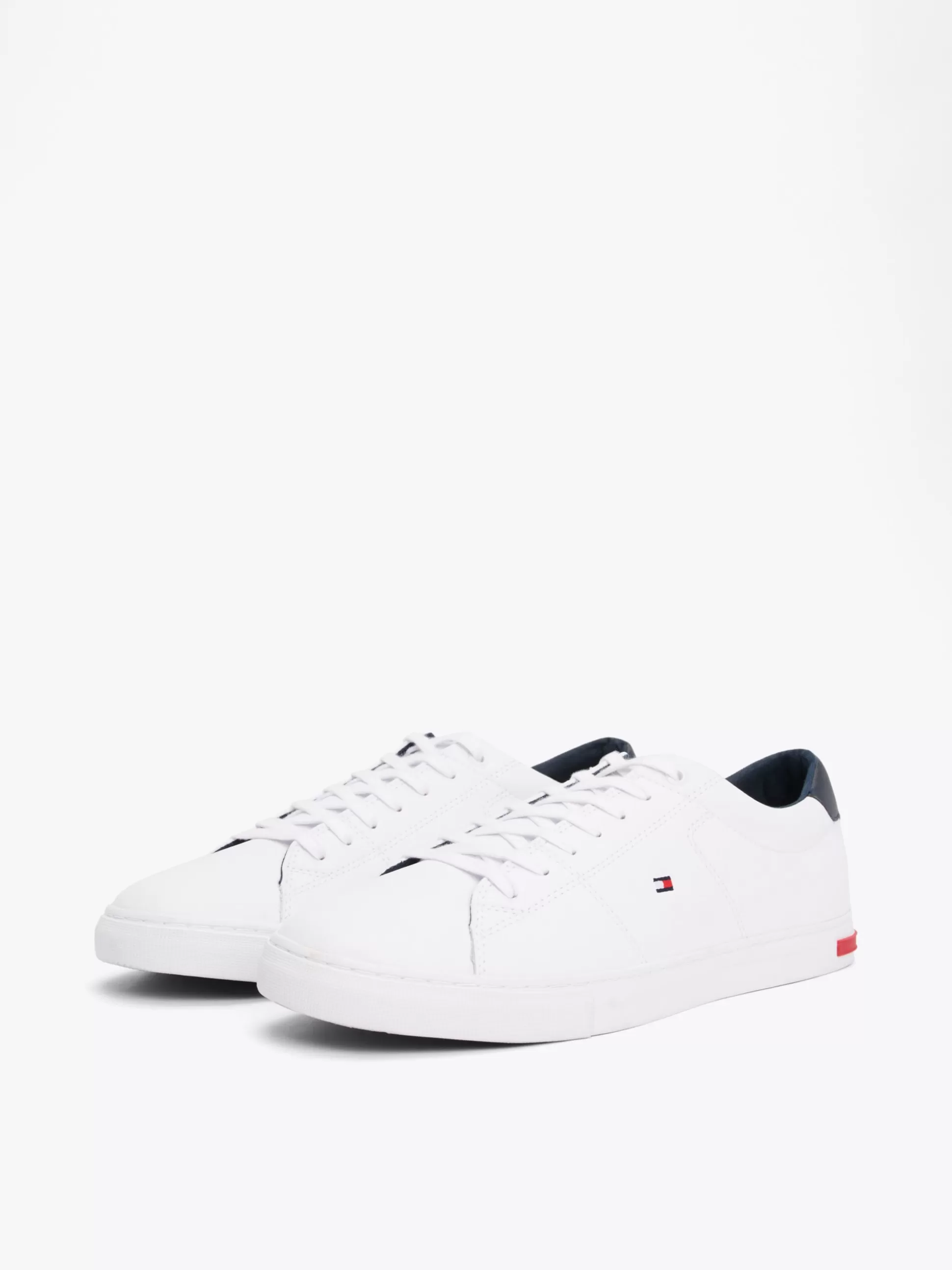 Tommy Hilfiger White Trainers | Sneakersy^Skórzane Tenisówki Z Wulkanizowaną Podeszwą