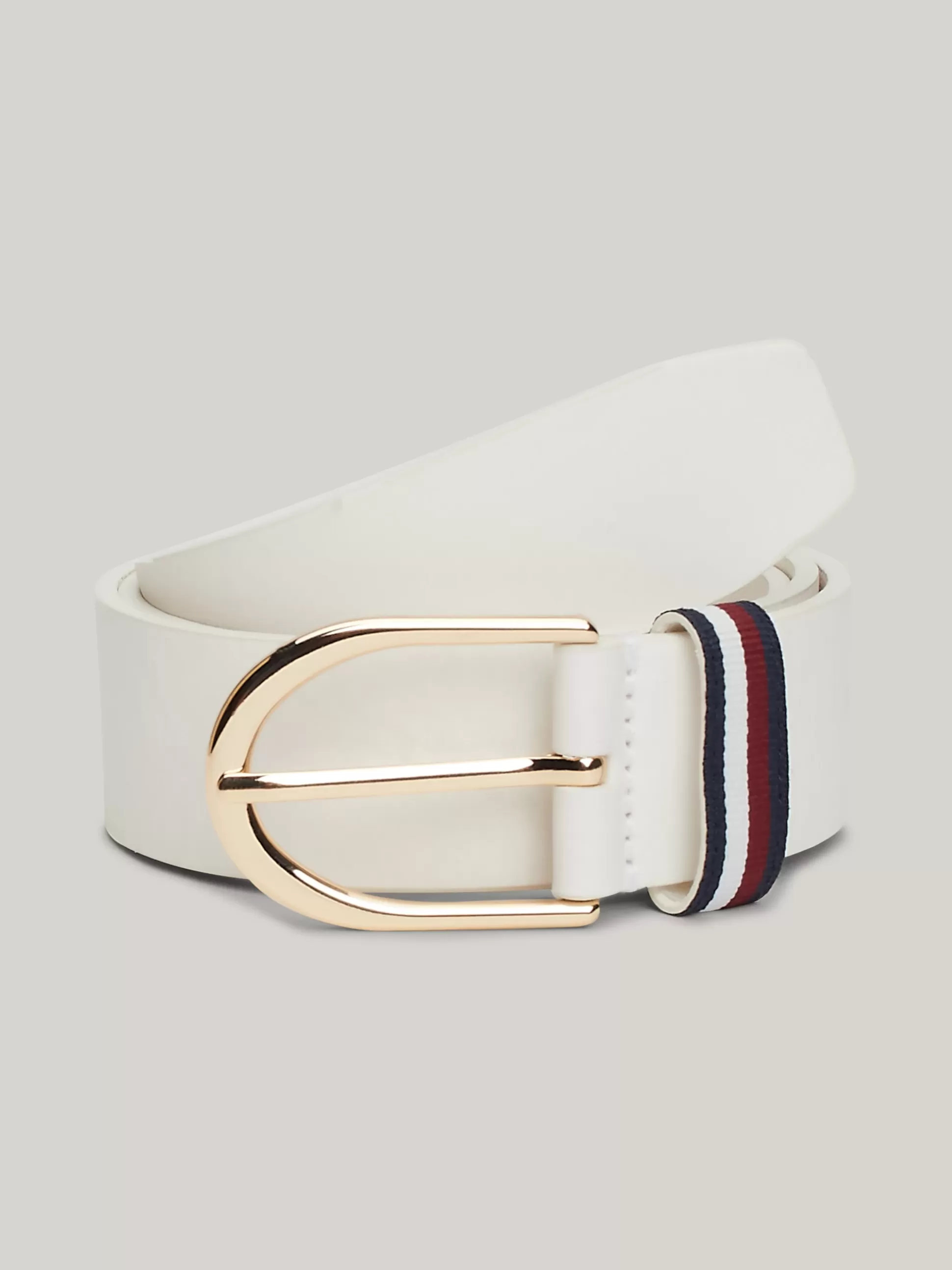 Tommy Hilfiger Paski^Skórzany Pasek Corporate Z Okrągłą Sprzączką