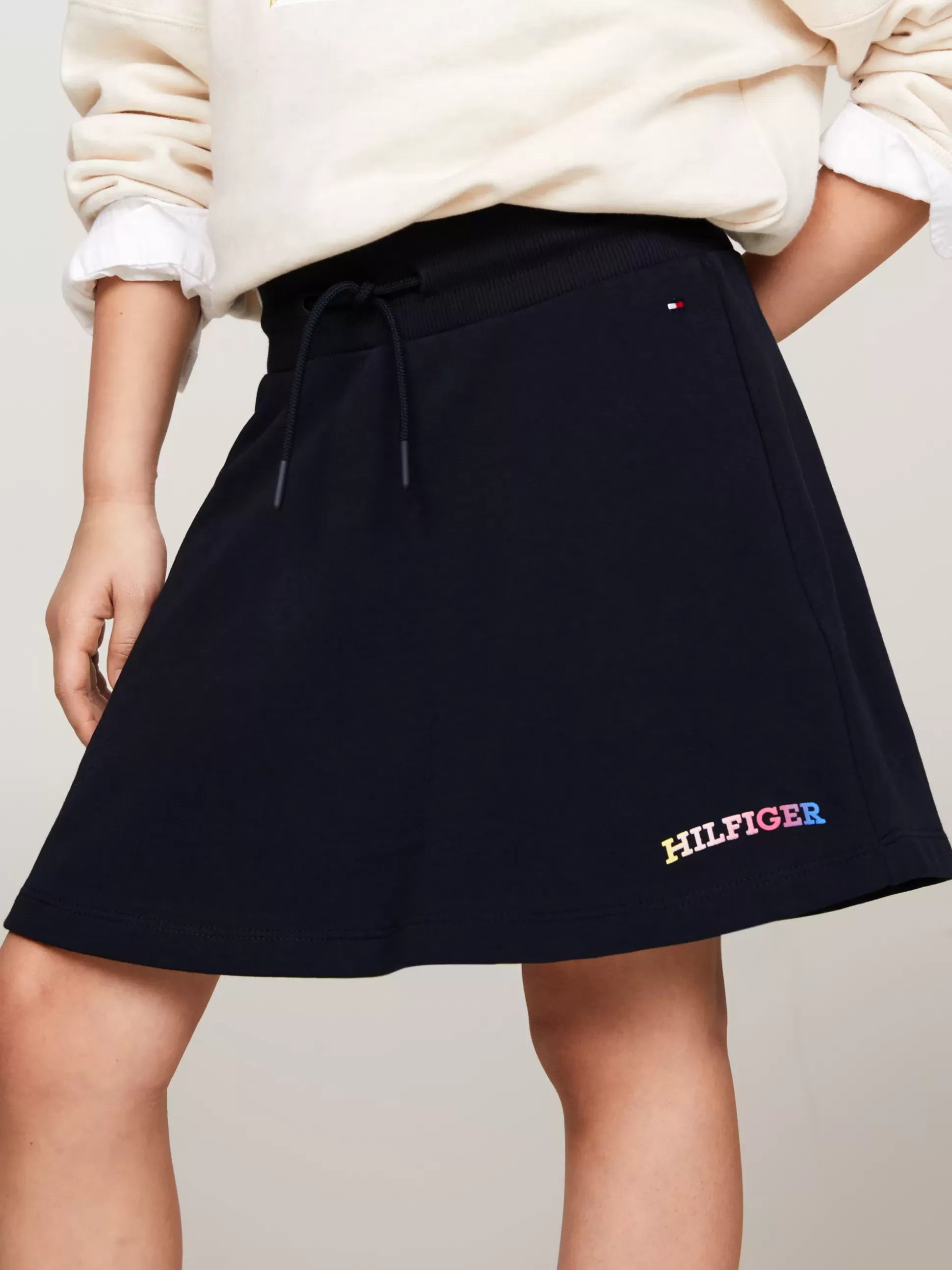 Dzieci Tommy Hilfiger Spodnie, Szorty I Spódnice^Spódnica Z Logo Hilfiger Wykonanym Czcionką Monotypową