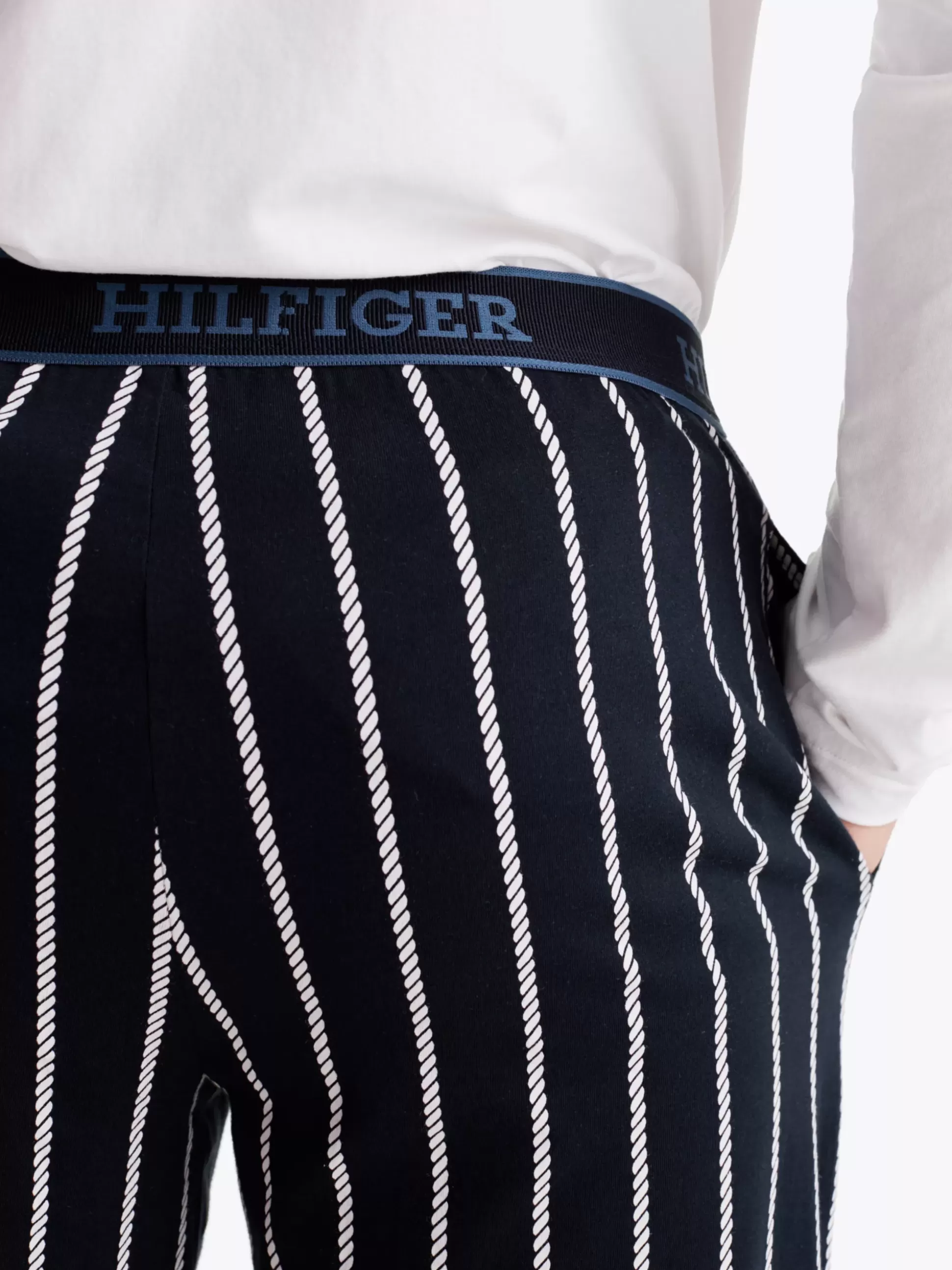 Tommy Hilfiger Stroje Kąpielowe^Spodnie Od Piżamy Z Dżerseju Hilfiger Monotype