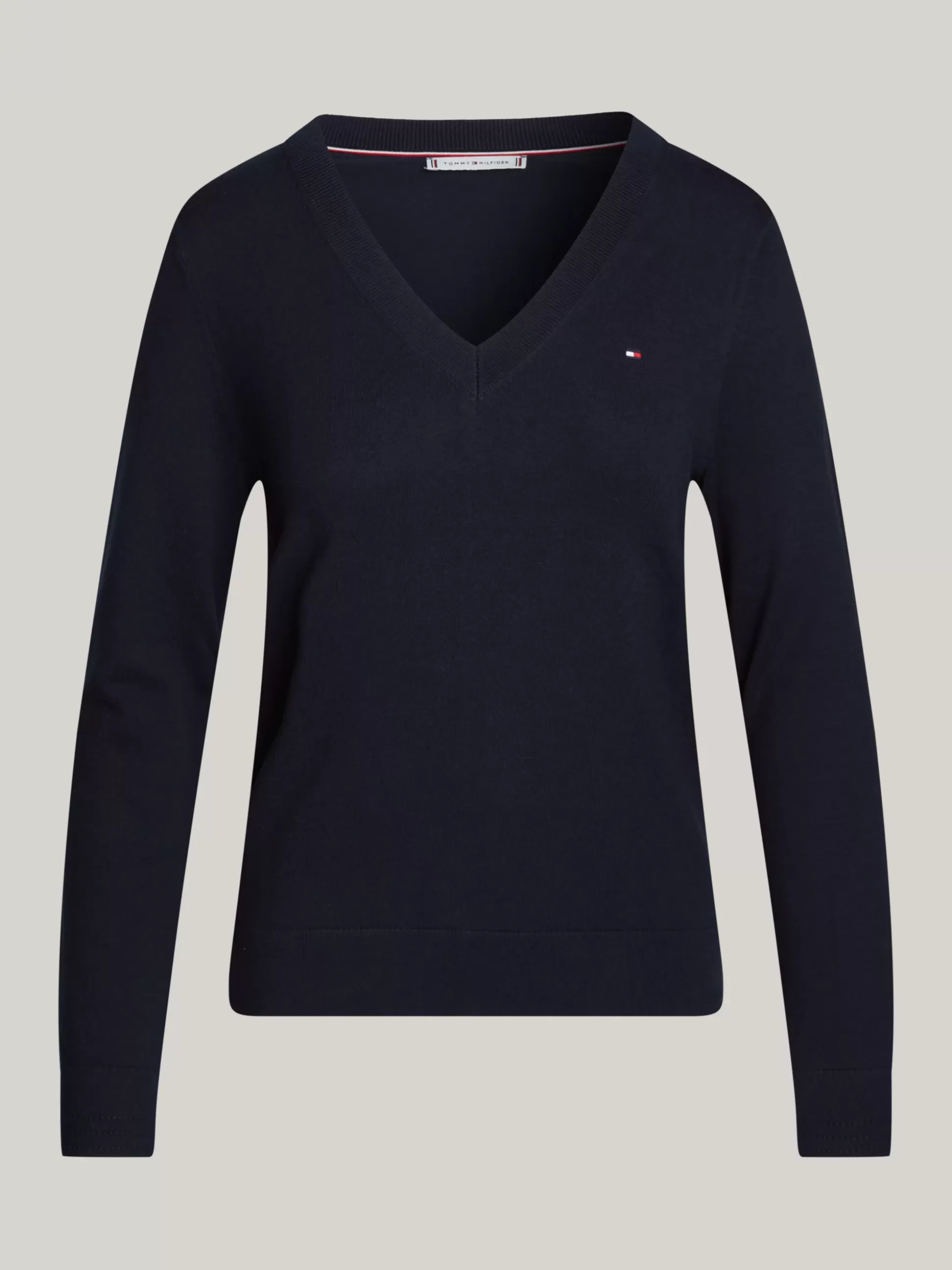 Tommy Hilfiger Bluzy Dresowe & Z Kapturem^Sweter Heritage Z Dekoltem W Kształcie Litery V