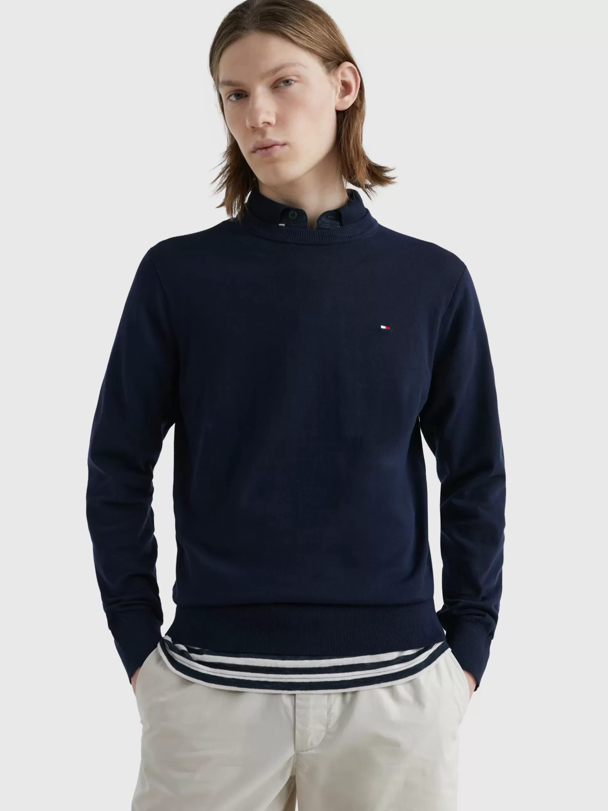 Tommy Hilfiger Swetry Z Okrągłym Dekoltem | Swetry^Sweter Z Bawełny 1985 Collection