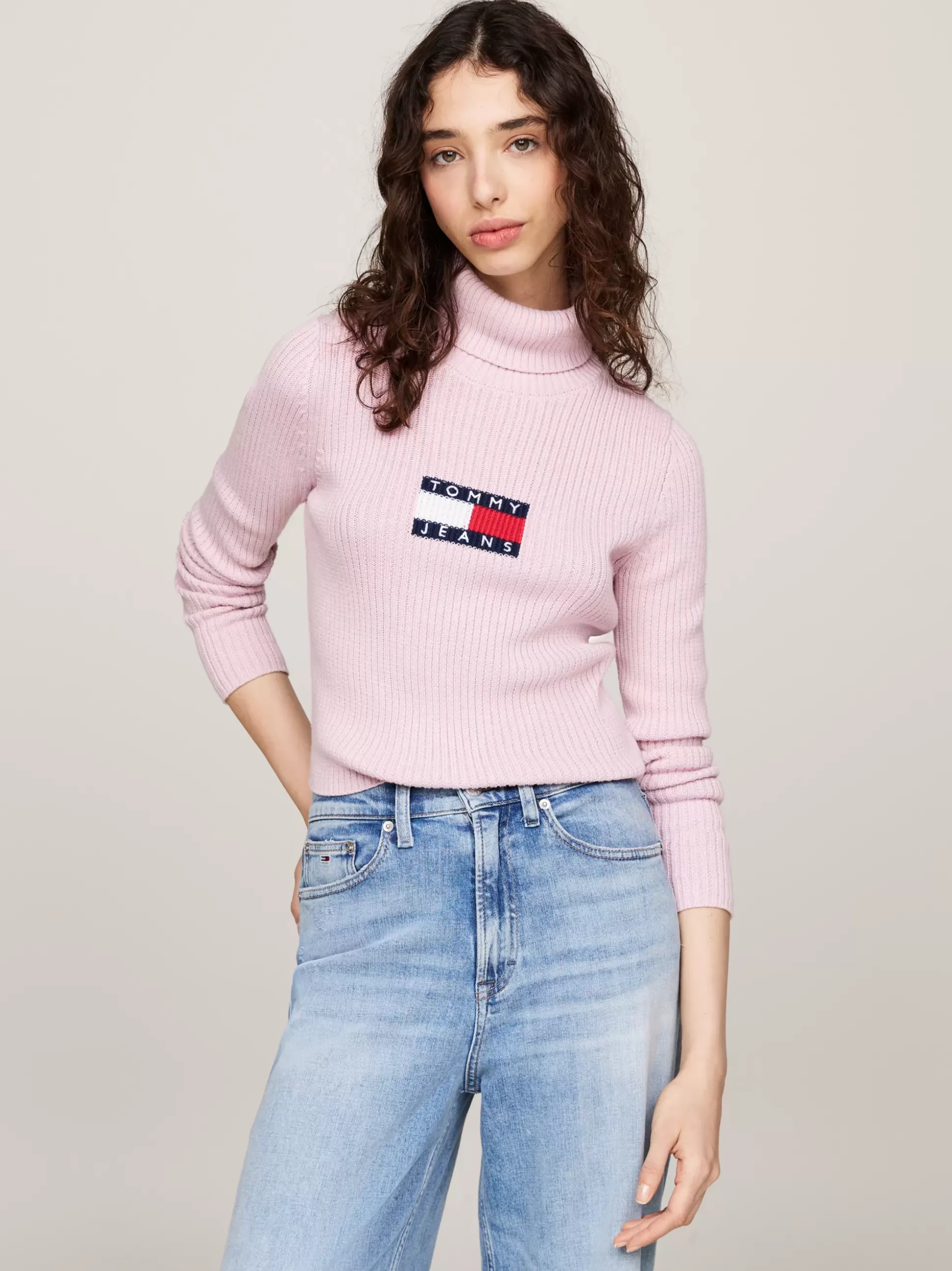 Tommy Hilfiger Swetry Z Golfem | Swetry^Sweter Z Golfem Z Mieszanki Wełny