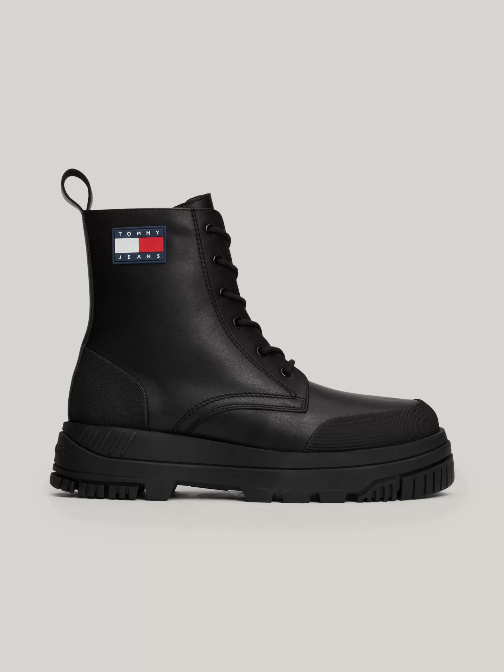 Tommy Hilfiger Buty Sznurowane | Buty^Sznurowane Botki Ze Skóry Z Grubą Podeszwą