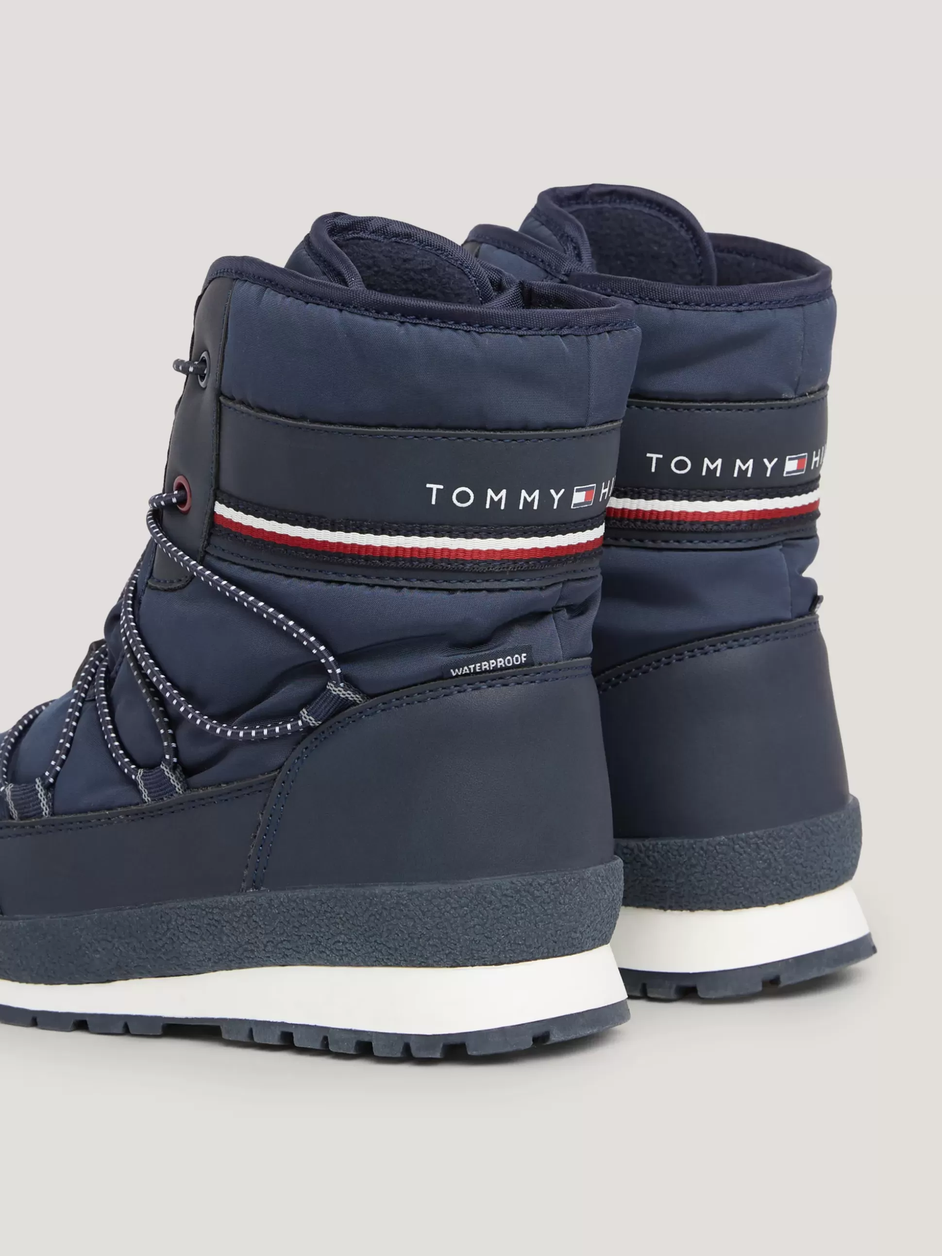 Dzieci Tommy Hilfiger Obuwie I Akcesoria^Sznurowane Kozaki Z Sygnowaną Tasiemką