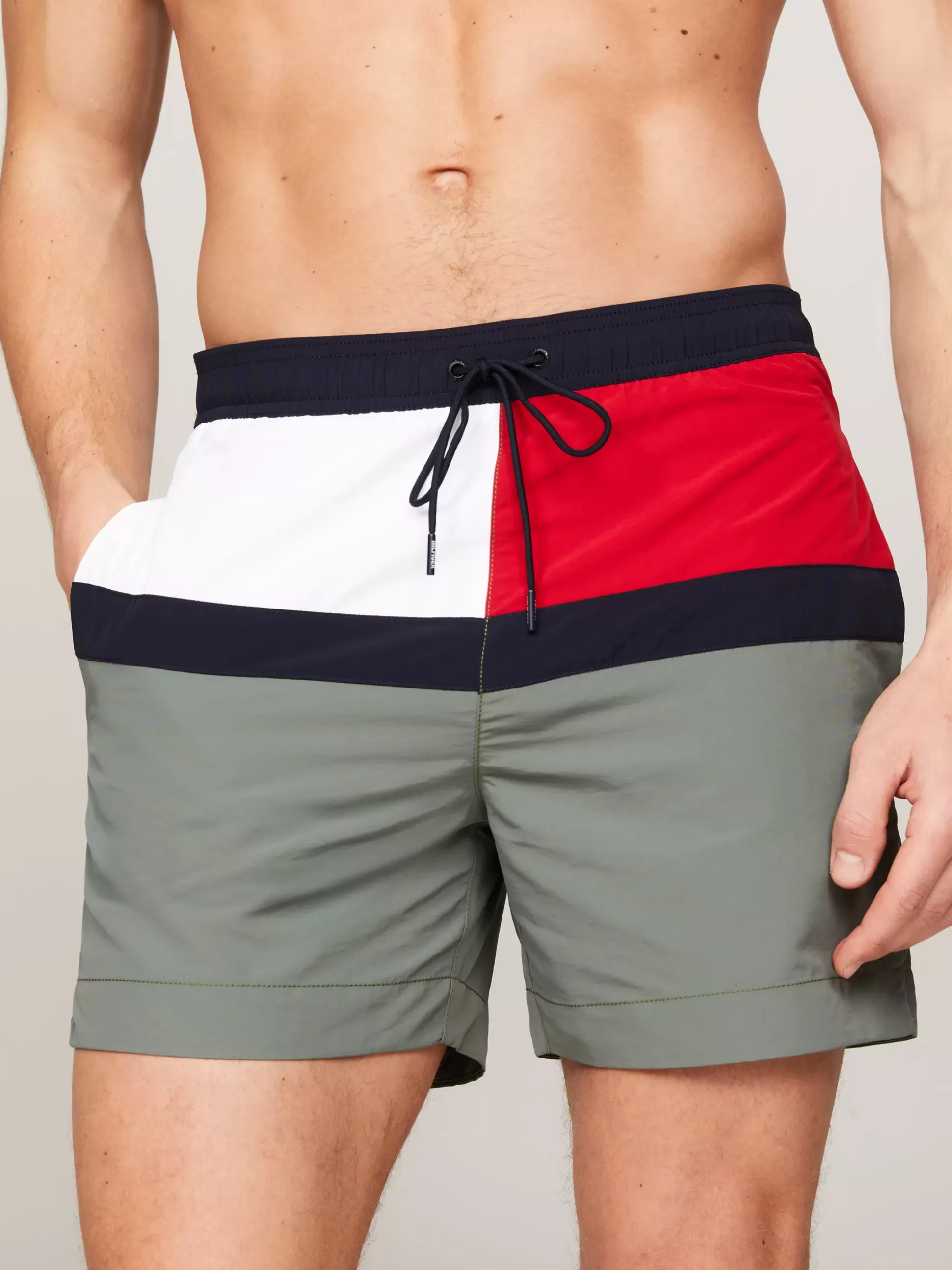 Tommy Hilfiger Stroje Kąpielowe^Szorty Kąpielowe Z Flagą Hilfiger