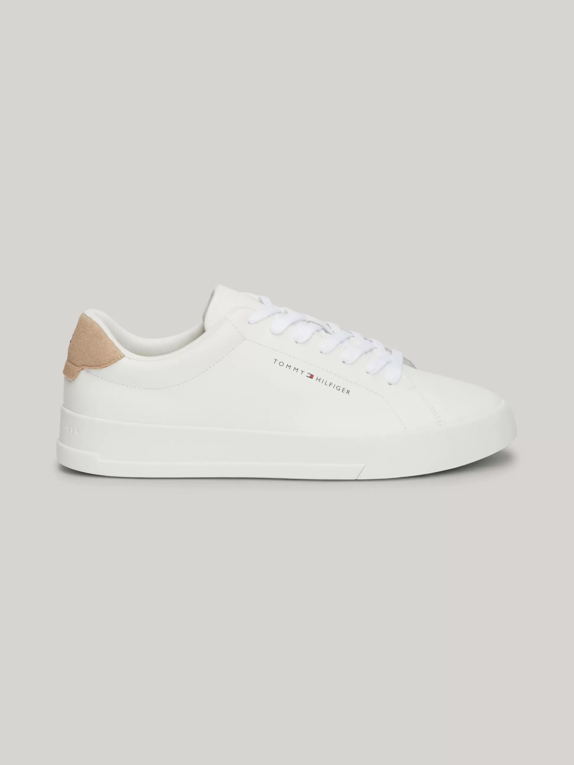 Tommy Hilfiger White Trainers | Sneakersy^Tenisówki Essential O Groszkowej Fakturze