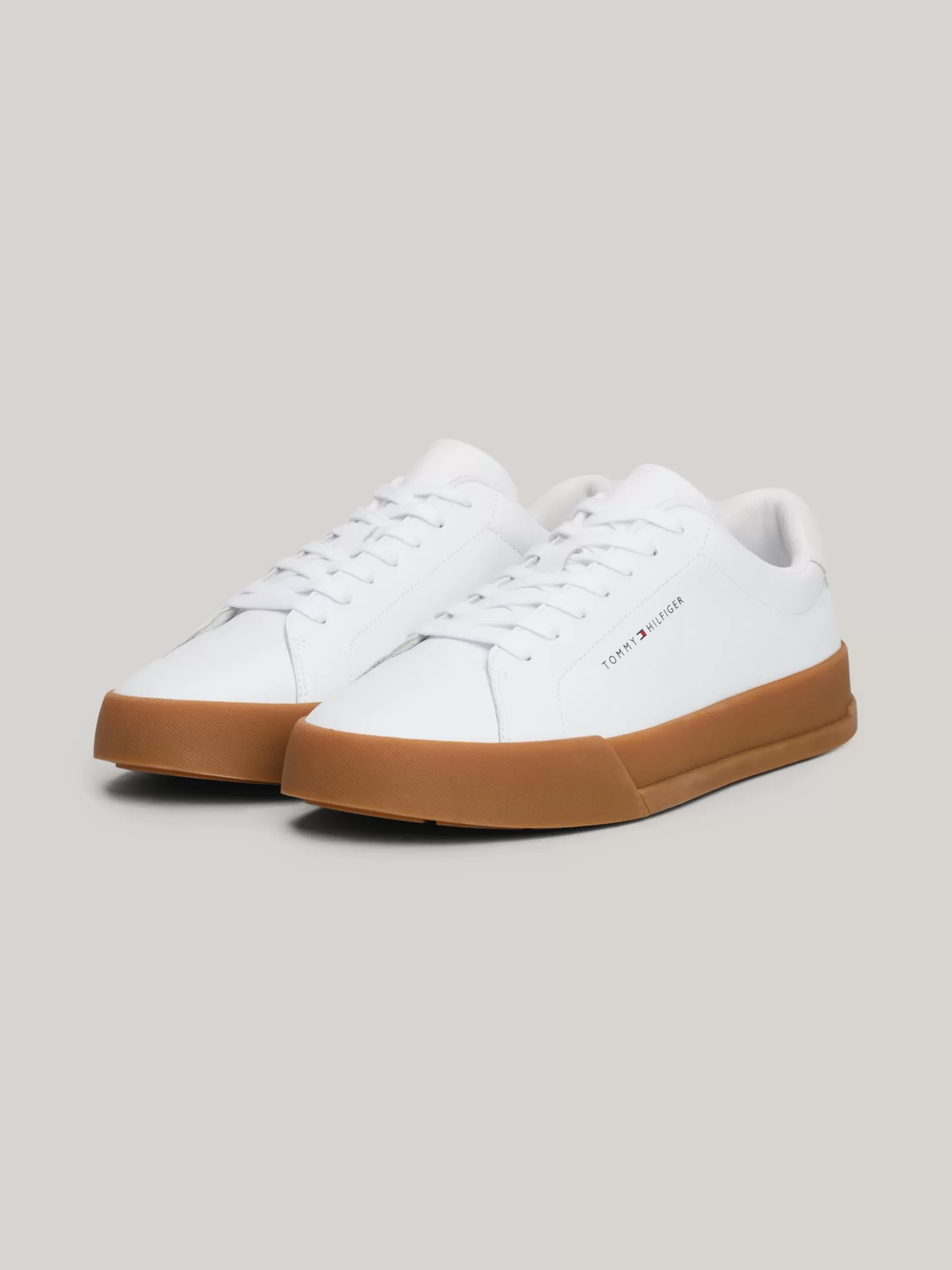 Tommy Hilfiger White Trainers | Sneakersy^Tenisówki Essential O Groszkowej Fakturze