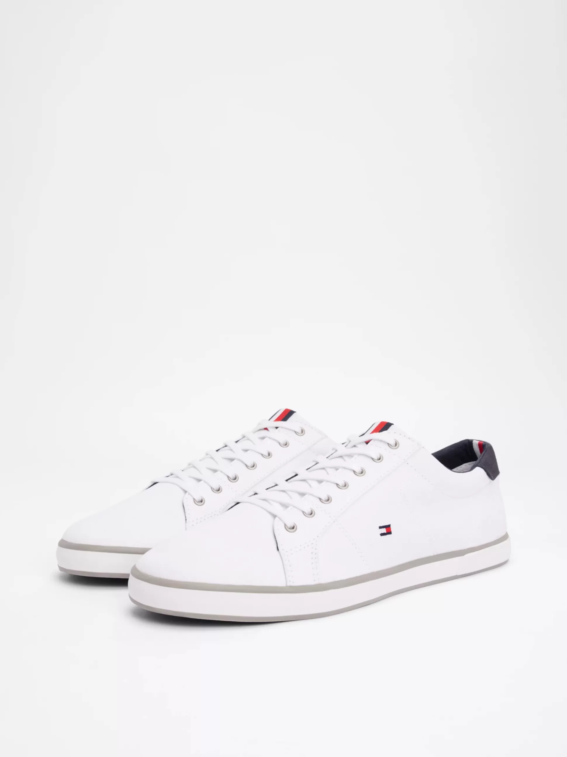 Tommy Hilfiger White Trainers | Sneakersy^Tenisówki Płócienne Sznurowane