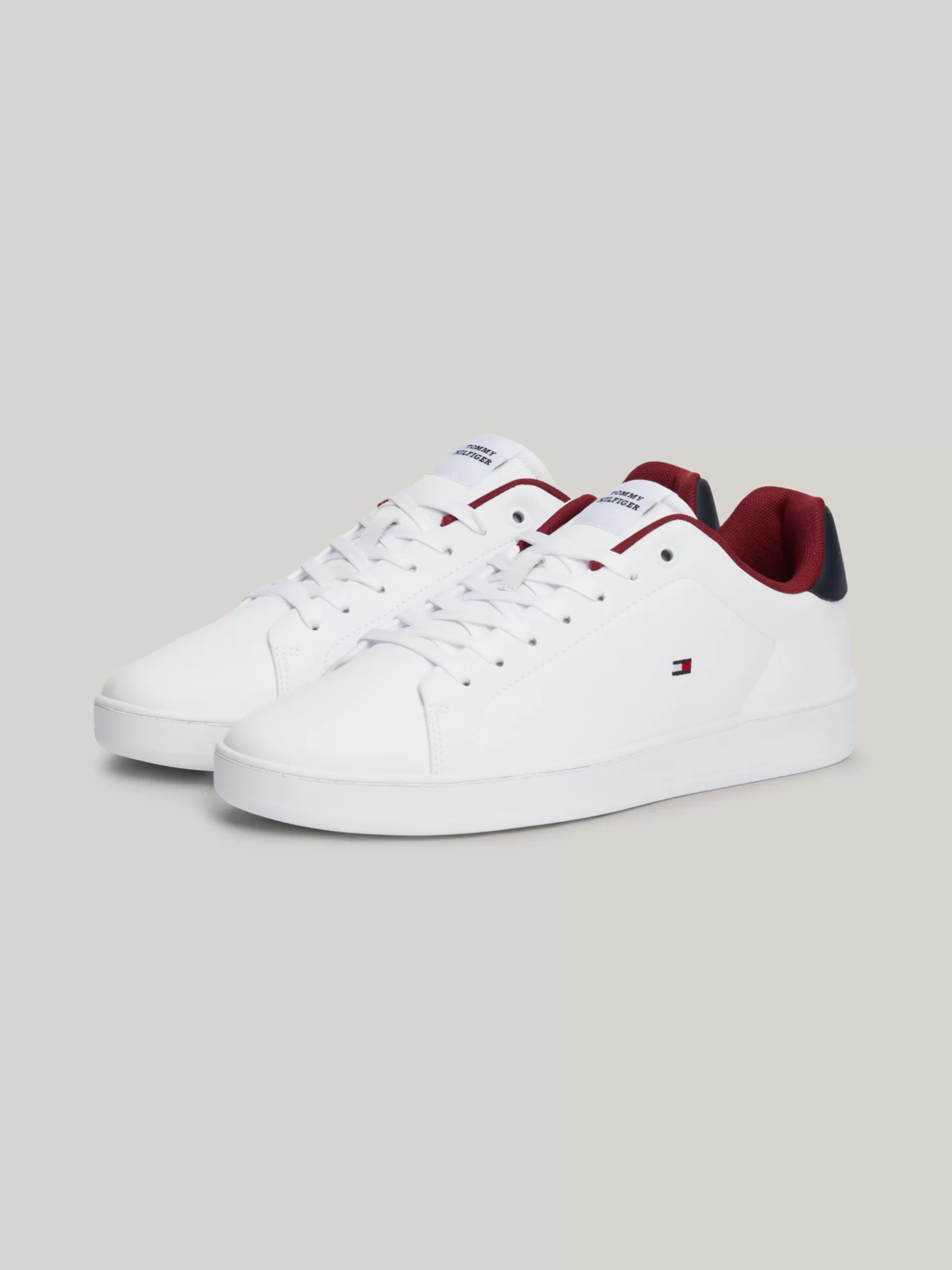 Tommy Hilfiger White Trainers | Sneakersy^Tenisówki Z Podeszwą Typu Cupsole