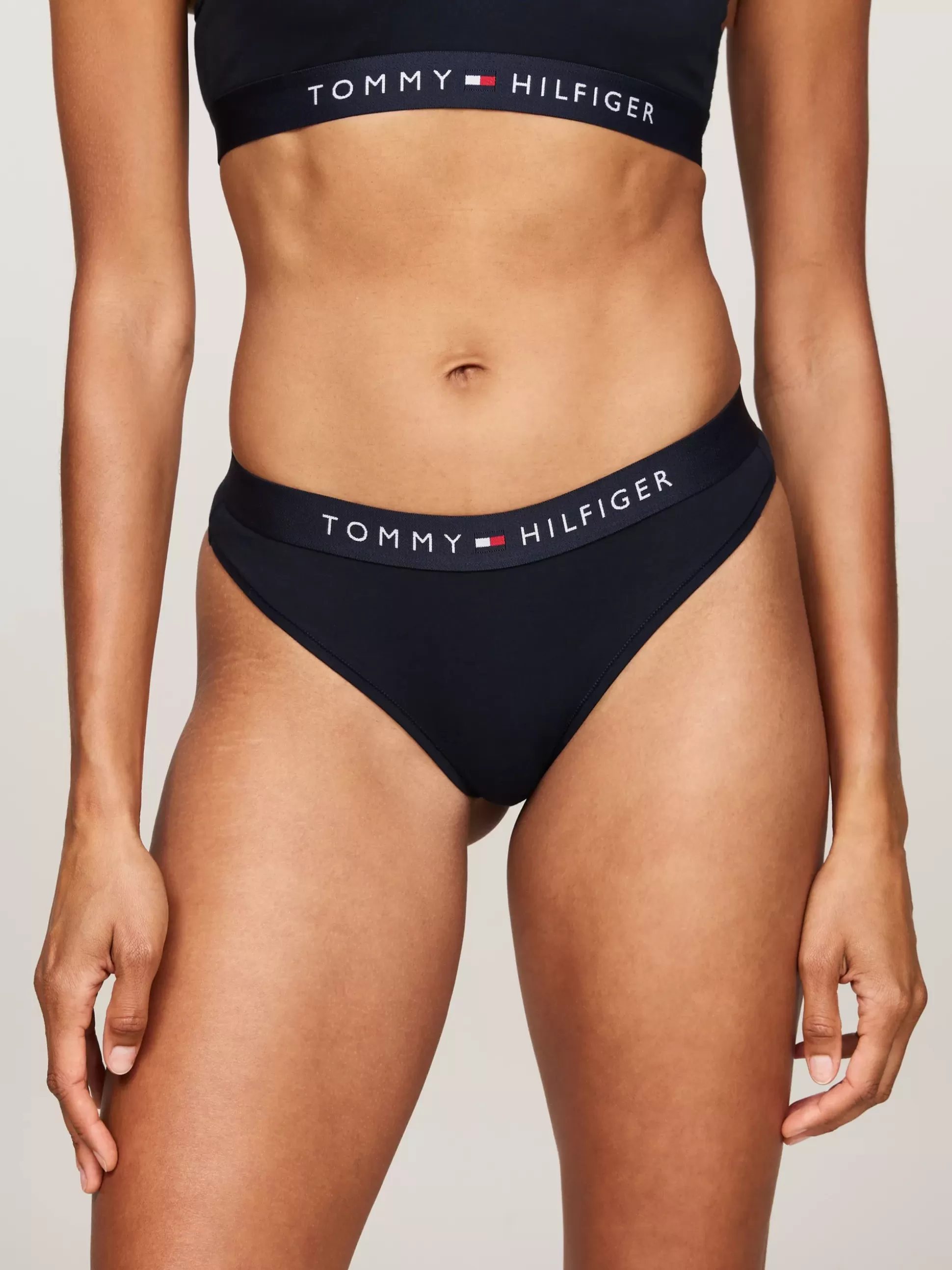 Tommy Hilfiger Figi | Bielizna^Thongi Z Elastycznym Paskiem Z Logo TH