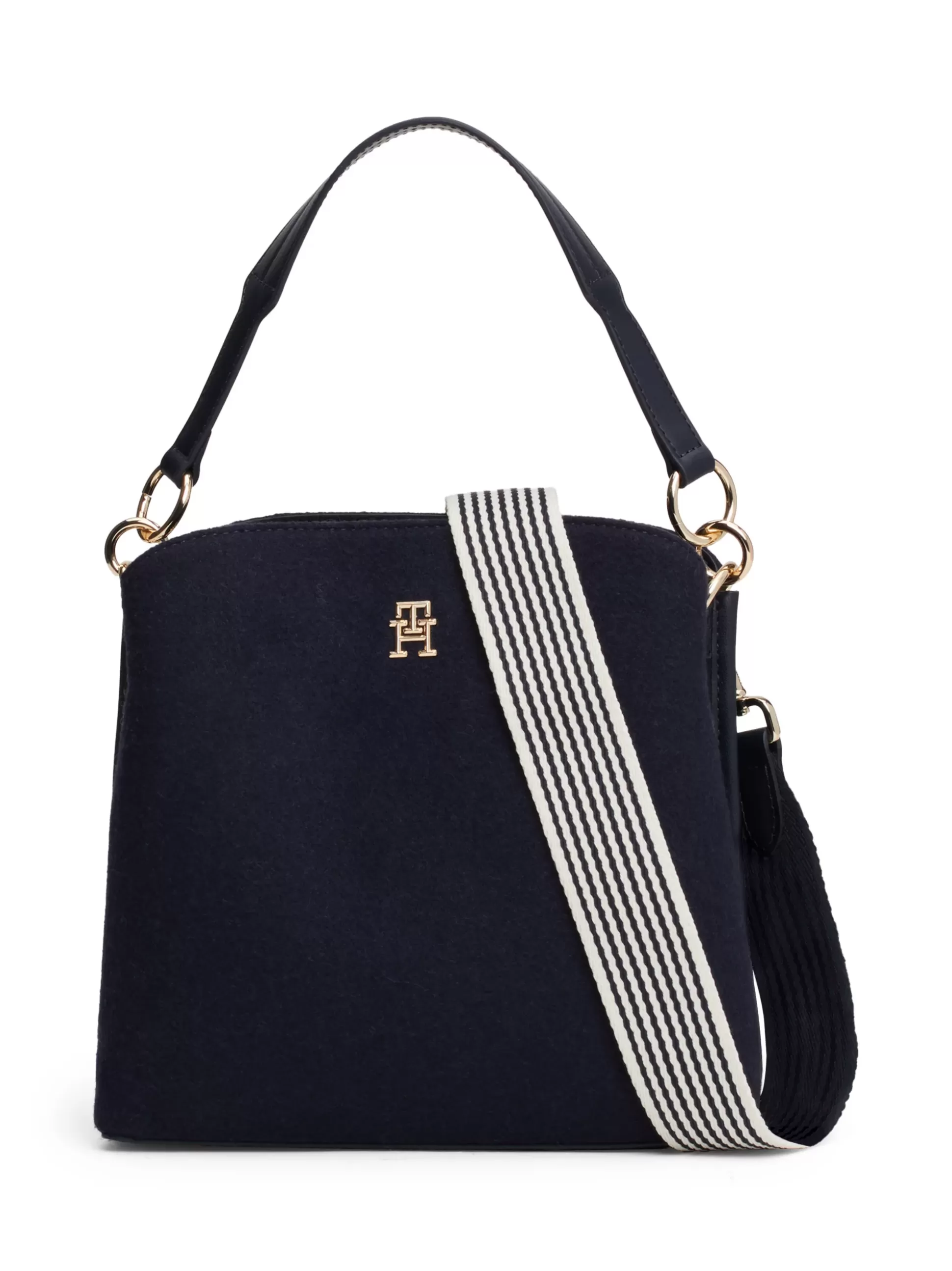 Tommy Hilfiger Torby-Worki^Torebka Bucket Z Mieszanki Wełny TH Monogram