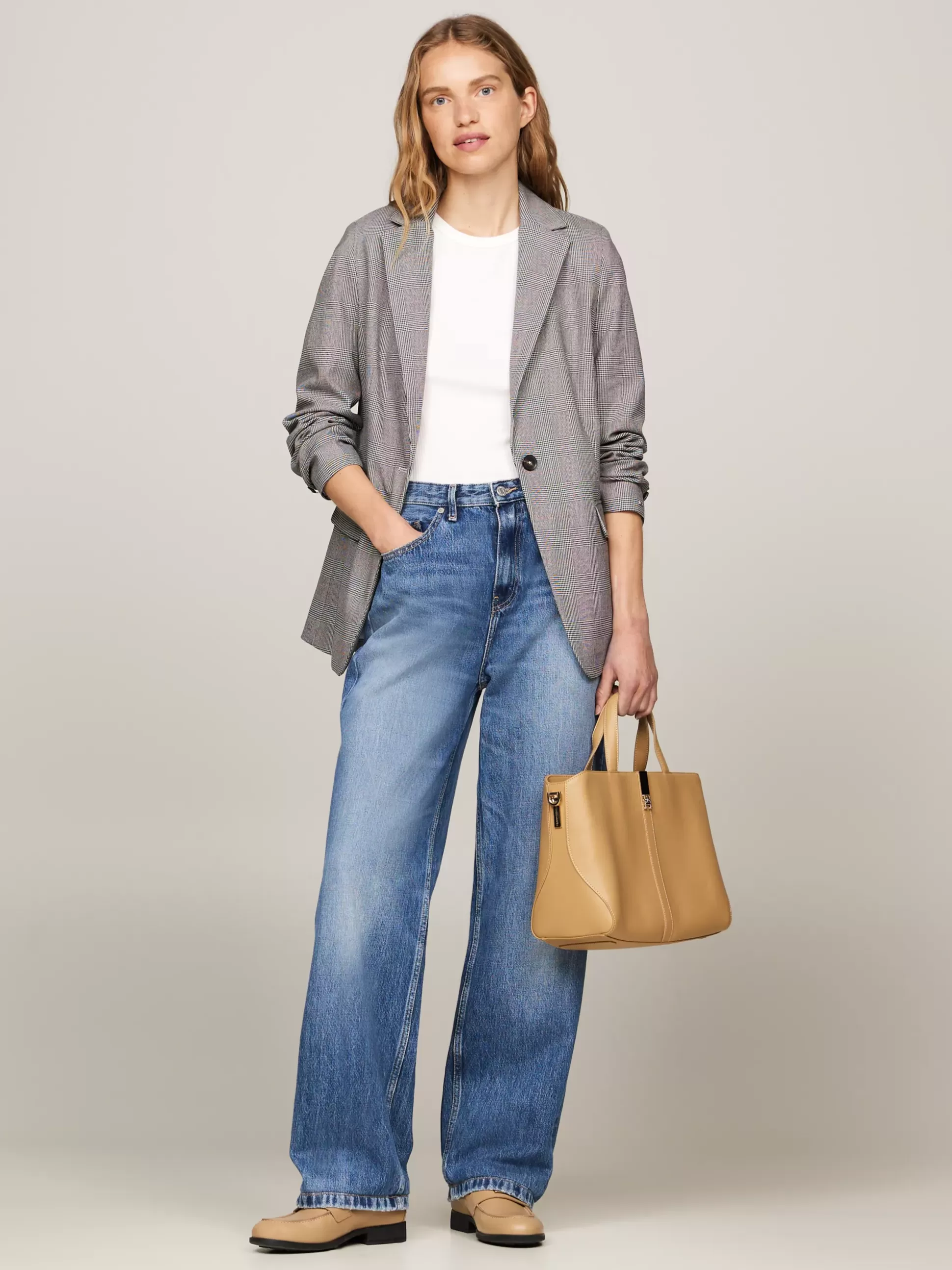 Tommy Hilfiger Torebki Tote^Torebka Na Pasku Heritage Z Plakietką