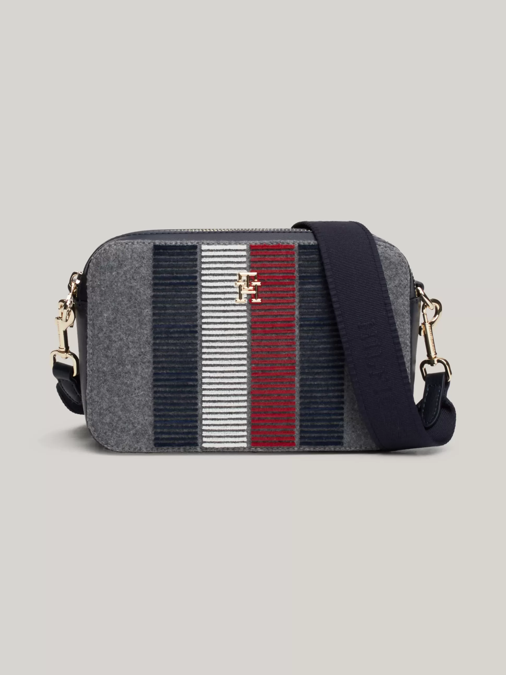 Tommy Hilfiger Torebki Na Pasku^Torebka Z Mieszanki Wełny Z Monogramem TH