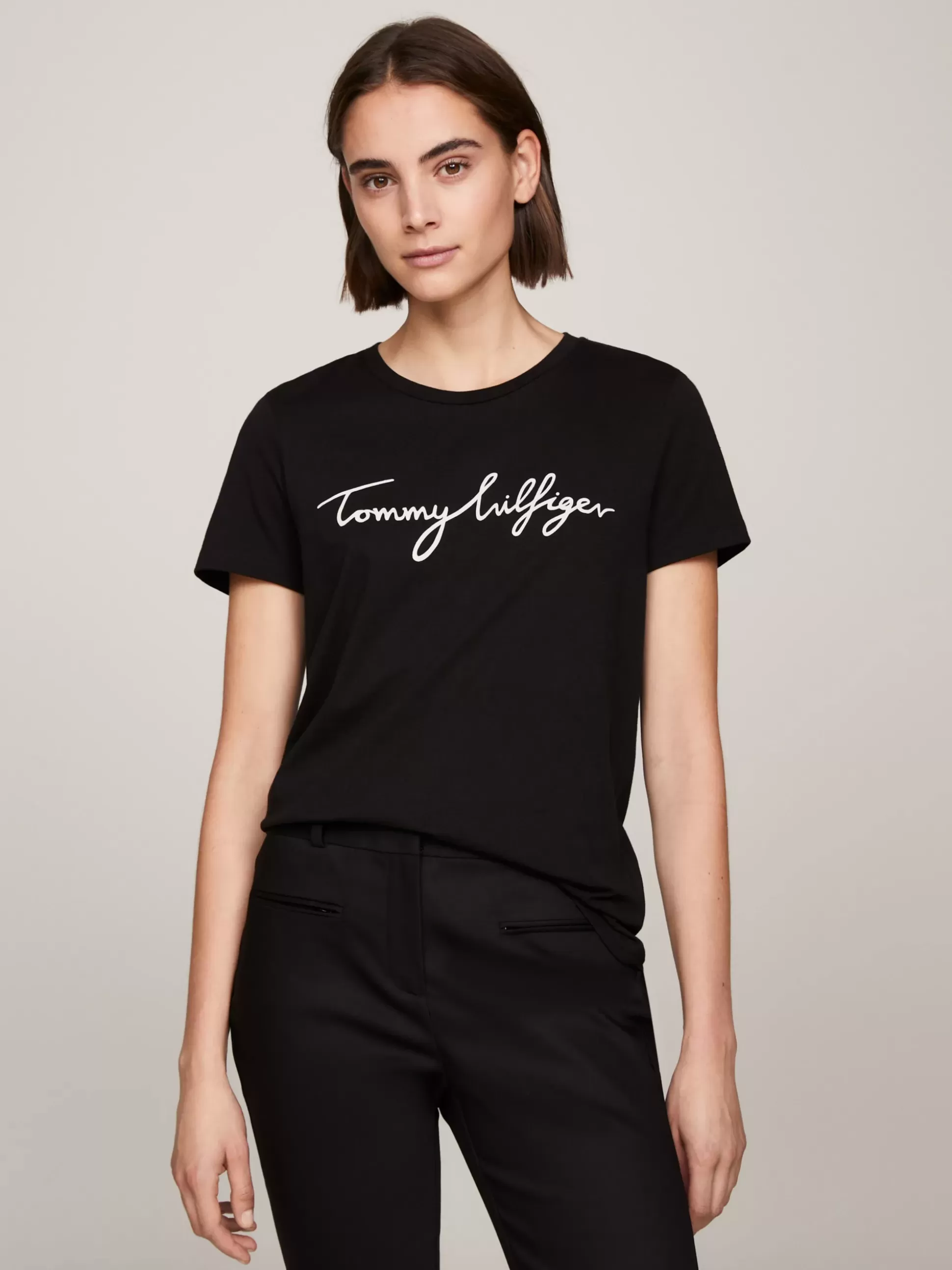 Tommy Hilfiger T-Shirty^T-shirt Heritage Z Okrągłym Dekoltem I Logo