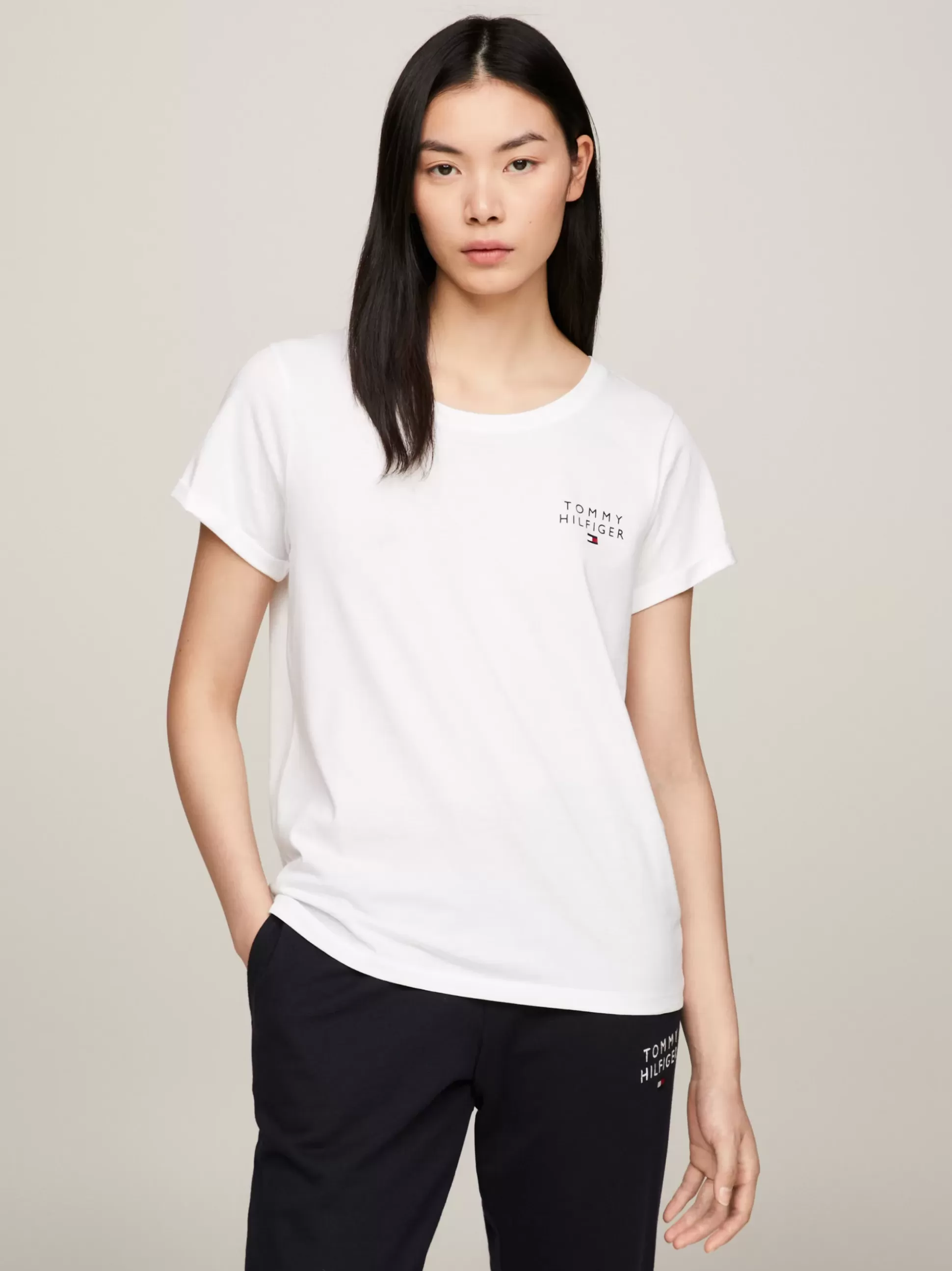 Tommy Hilfiger Stroje Domowe^T-shirt Lounge Z Logo TH Original