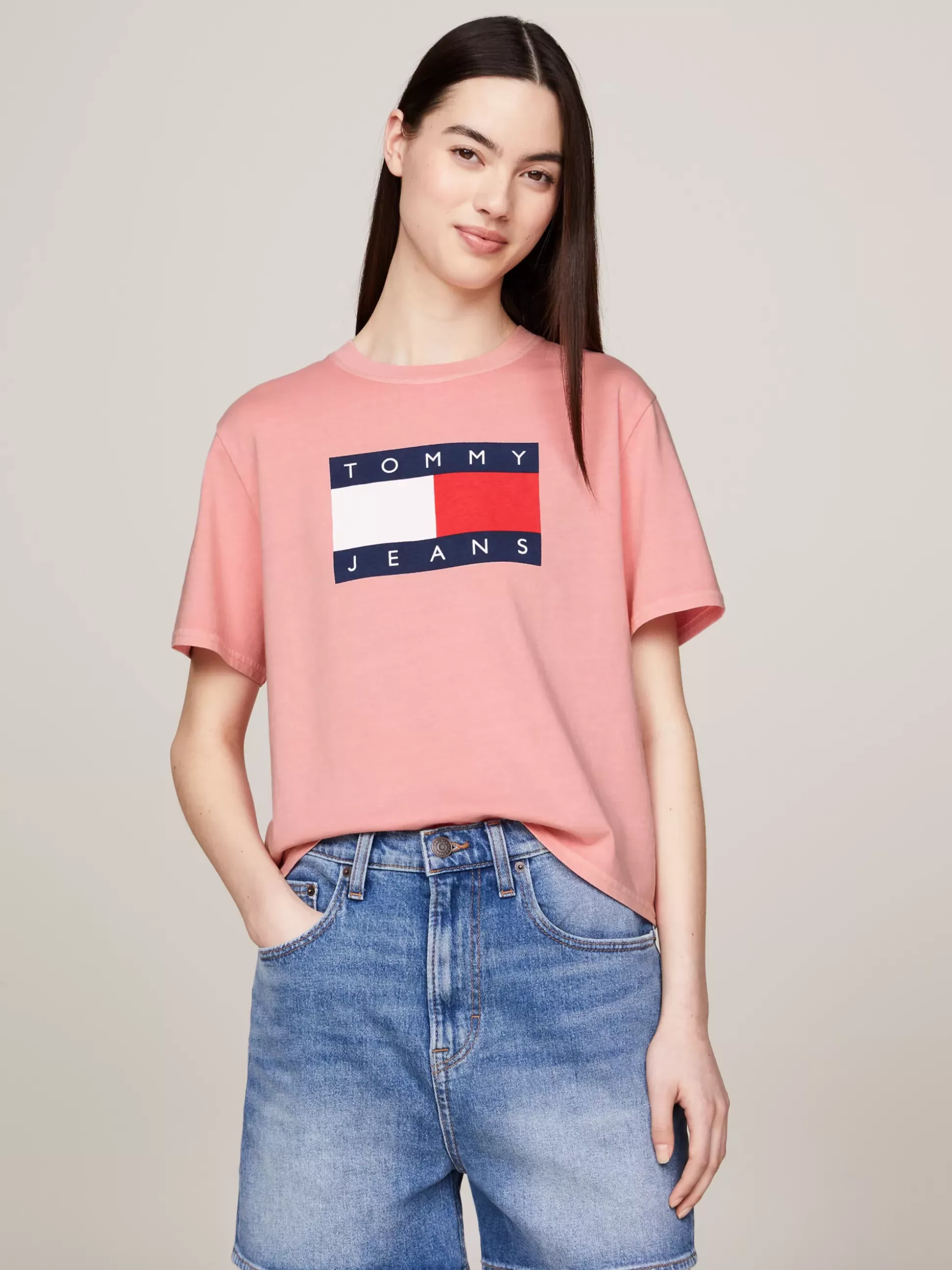 Tommy Hilfiger T-Shirty^T-shirt O Pudełkowym Kroju Z Naszywką Z Flagą