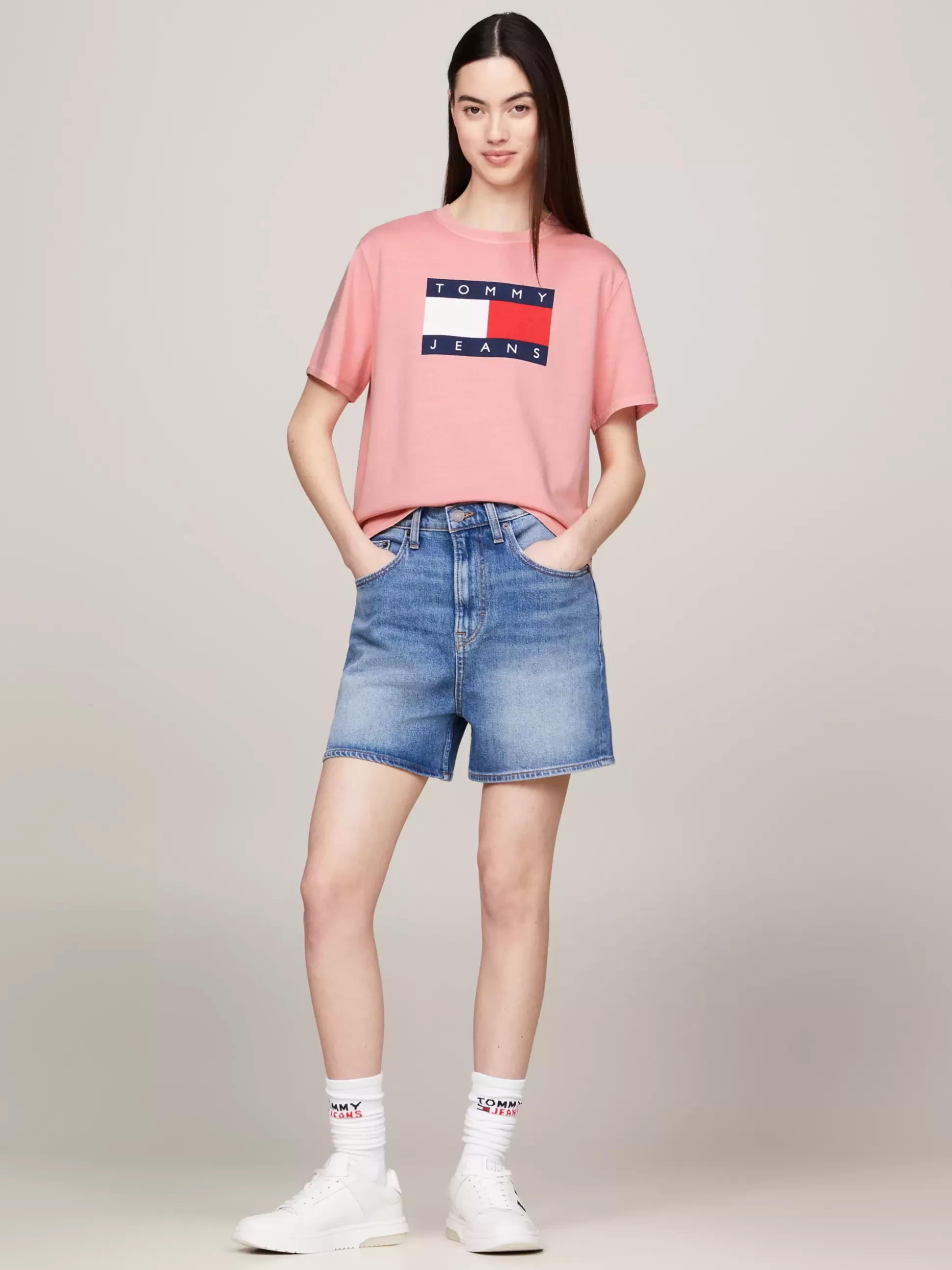 Tommy Hilfiger T-Shirty^T-shirt O Pudełkowym Kroju Z Naszywką Z Flagą