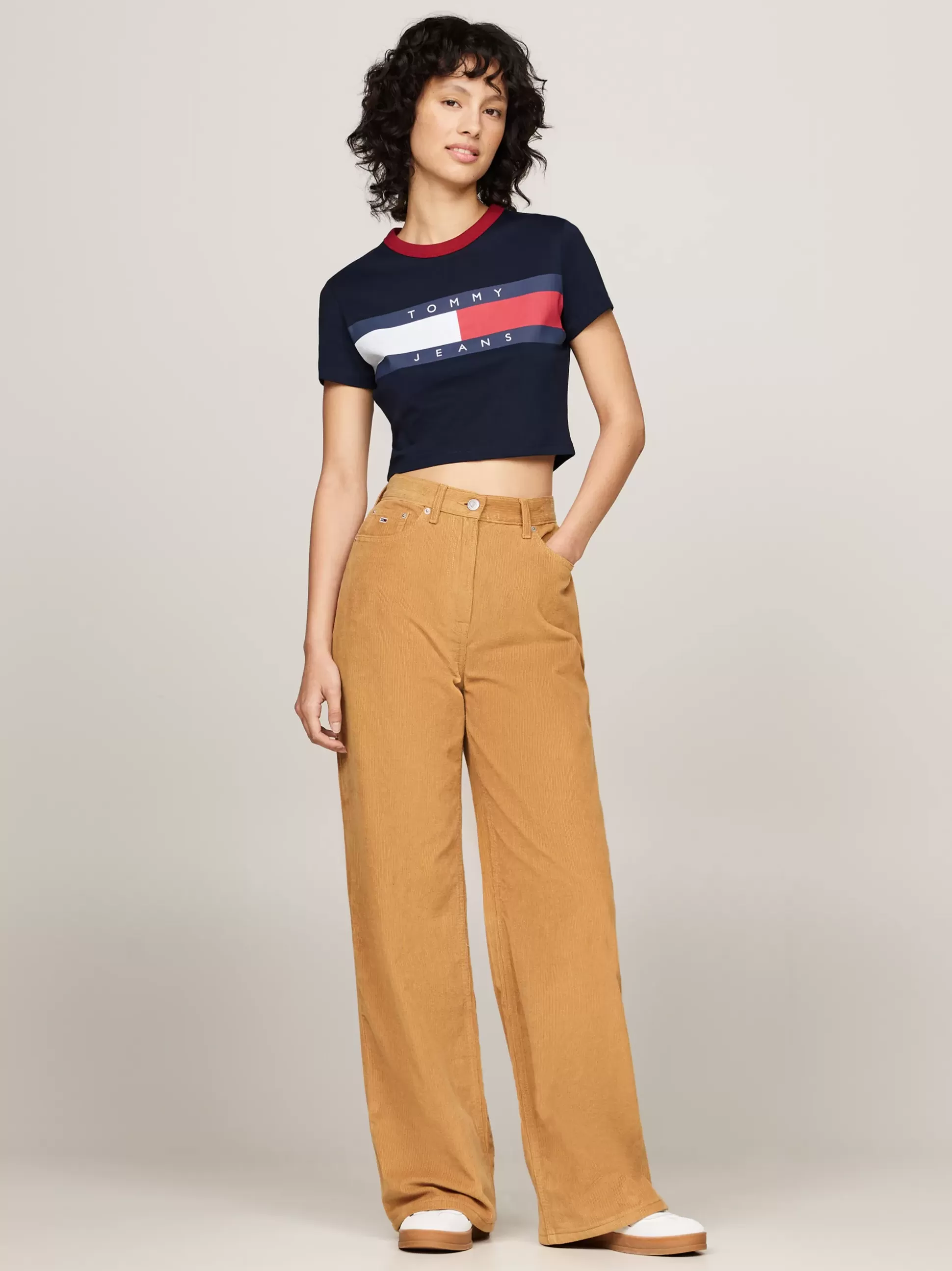 Tommy Hilfiger T-Shirty^T-shirt O Skróconym Wąskim Kroju