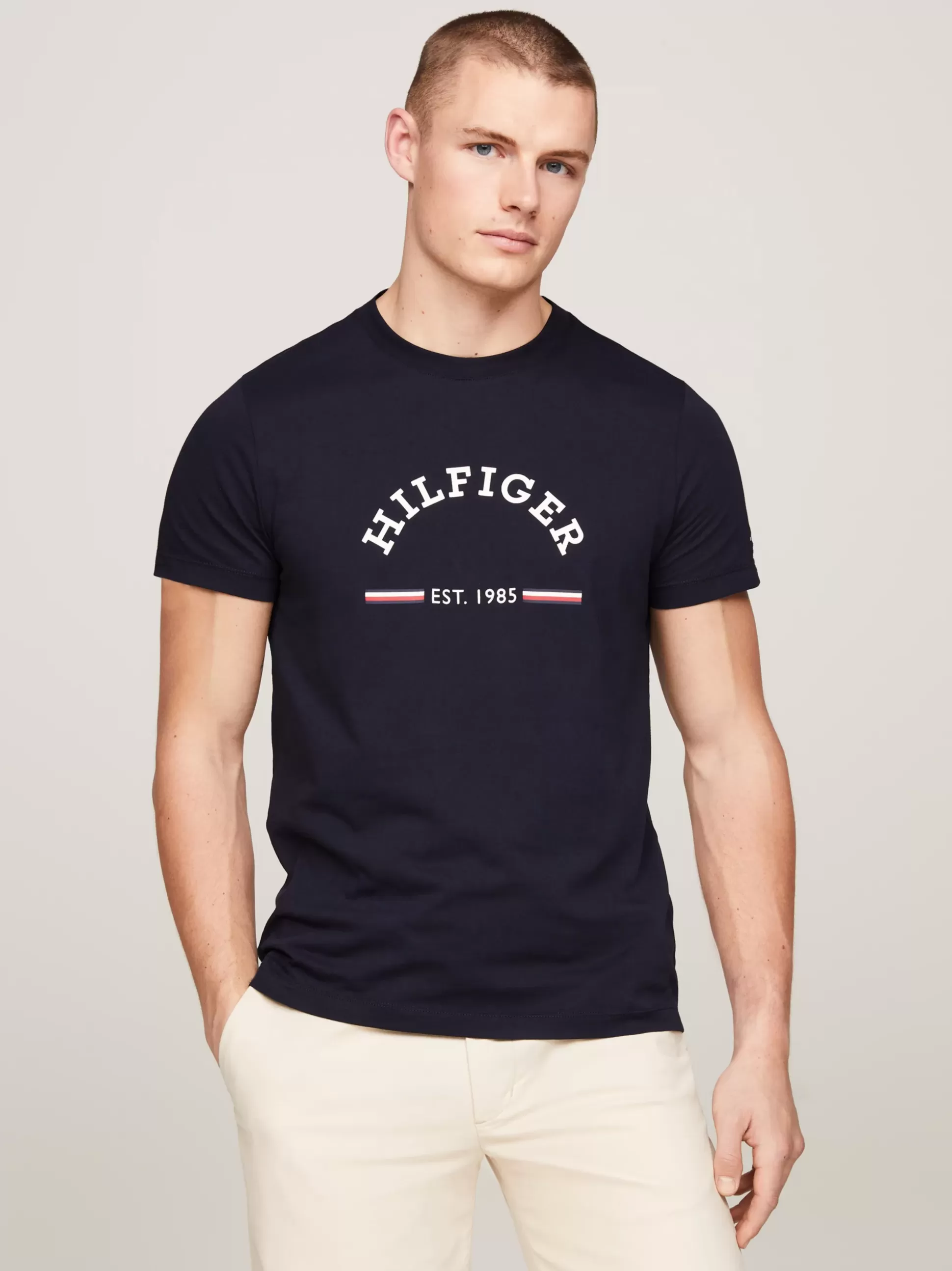 Tommy Hilfiger T-Shirty^T-shirt O Wąskim Kroju Z Logo