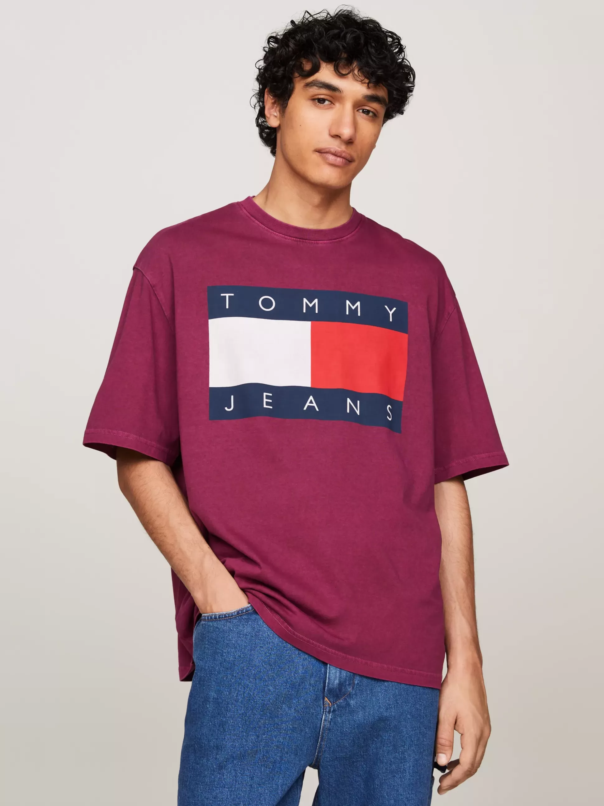 Tommy Hilfiger T-Shirty^T-shirt Oversize Z Flagą