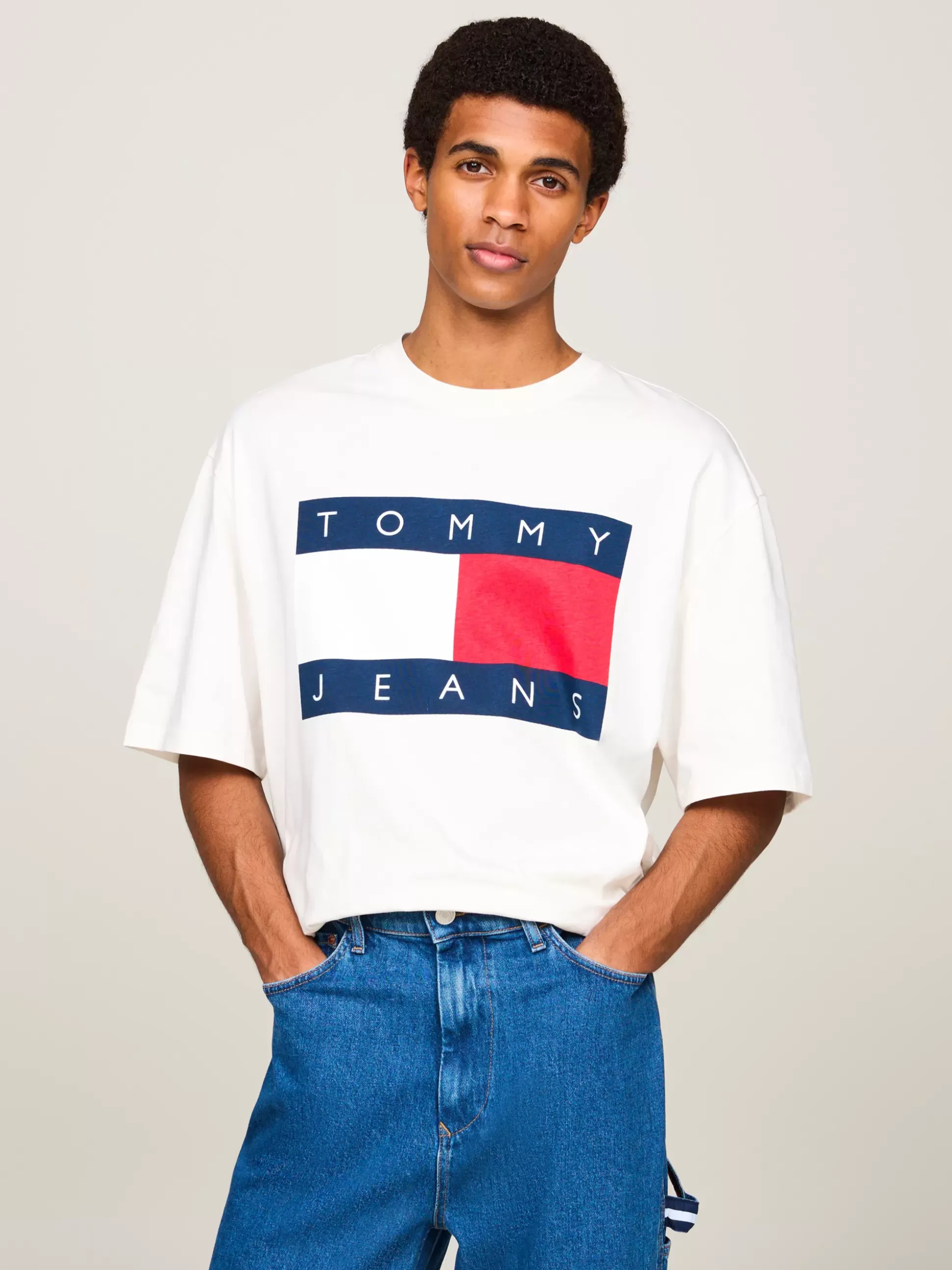 Tommy Hilfiger T-Shirty^T-shirt Oversize Z Flagą