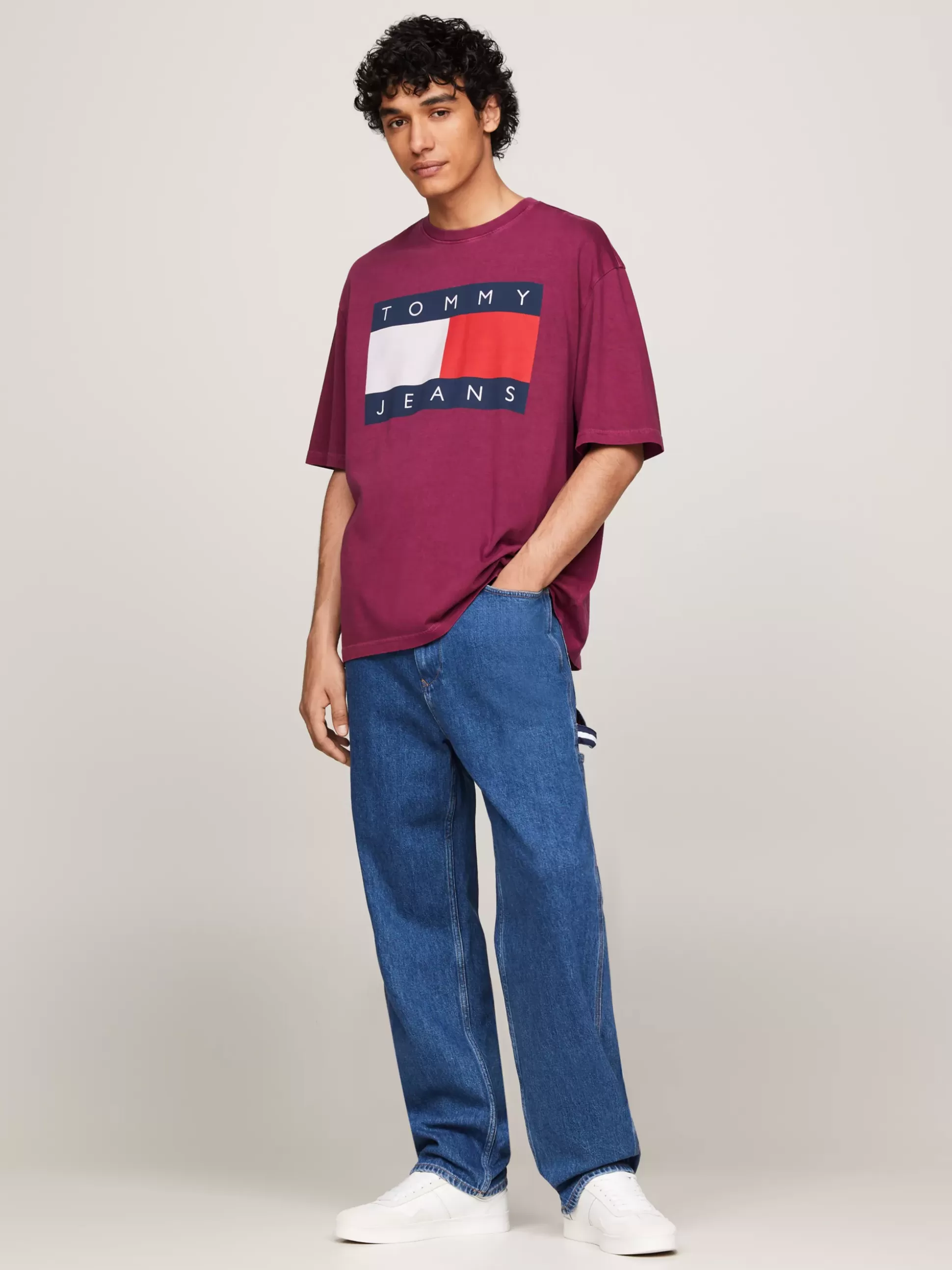 Tommy Hilfiger T-Shirty^T-shirt Oversize Z Flagą