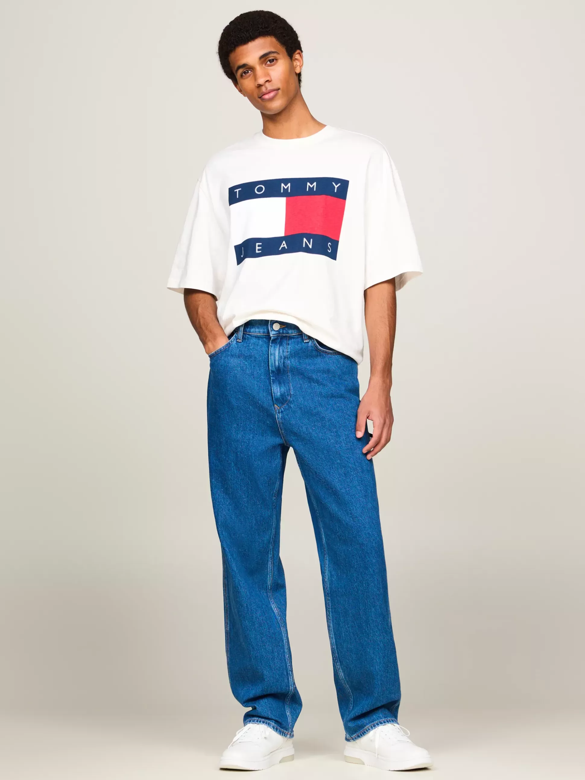 Tommy Hilfiger T-Shirty^T-shirt Oversize Z Flagą